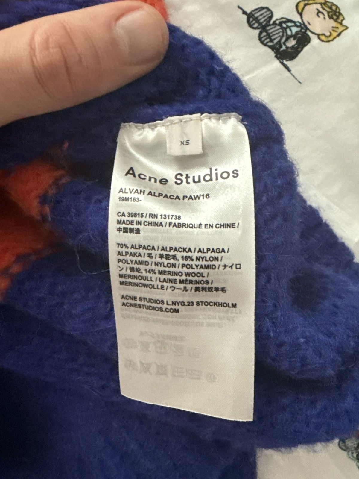 Acne Studios RARE GRAIL Acne Studios block pattern sweater Size US M / EU 48-50 / 2 - 11 Thumbnail
