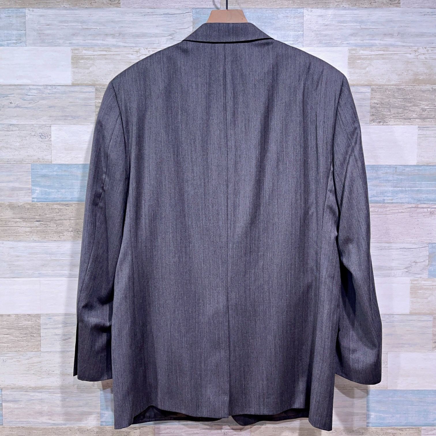 Jos. A. Bank Jos A Bank Wool Herringbone Suit Gray Mens 44R Size 44R - 6 Thumbnail
