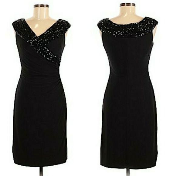 Ralph Lauren Vtg Ralph Lauren Cocktail Dress Sz 6 Black Beaded Shawl Tea Size M / US 6-8 / IT 42-44 - 4 Thumbnail