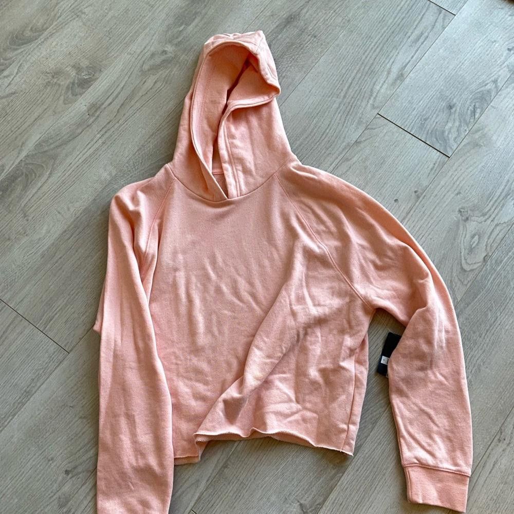 Lucky Brand Lucky Brand Light Pink Cropped French Terry Hoodie Size S / US 4 / IT 40 - 1 Thumbnail