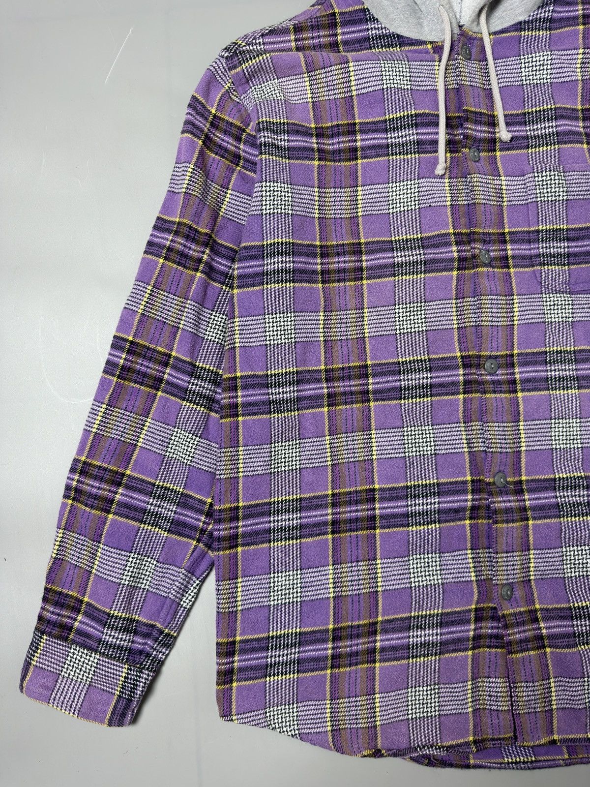 Supreme S/S’18 Plaid Flannel Hooded Shirt Size US L / EU 52-54 / 3 - 2 Thumbnail