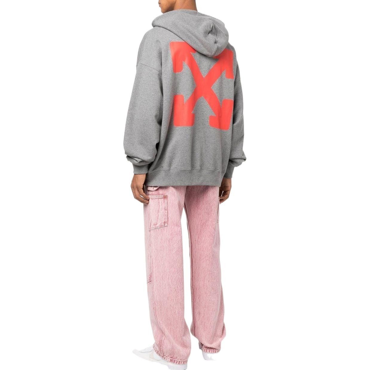 Off-White o1y0325 Logo Hoodie in Grey Size US L / EU 52-54 / 3 - 4 Thumbnail