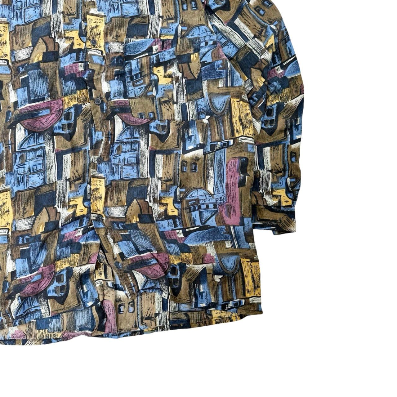 Vintage Vintage 90s 100% Silk Made in Italy One of a Kind Button Up Size US M / EU 48-50 / 2 - 3 Thumbnail