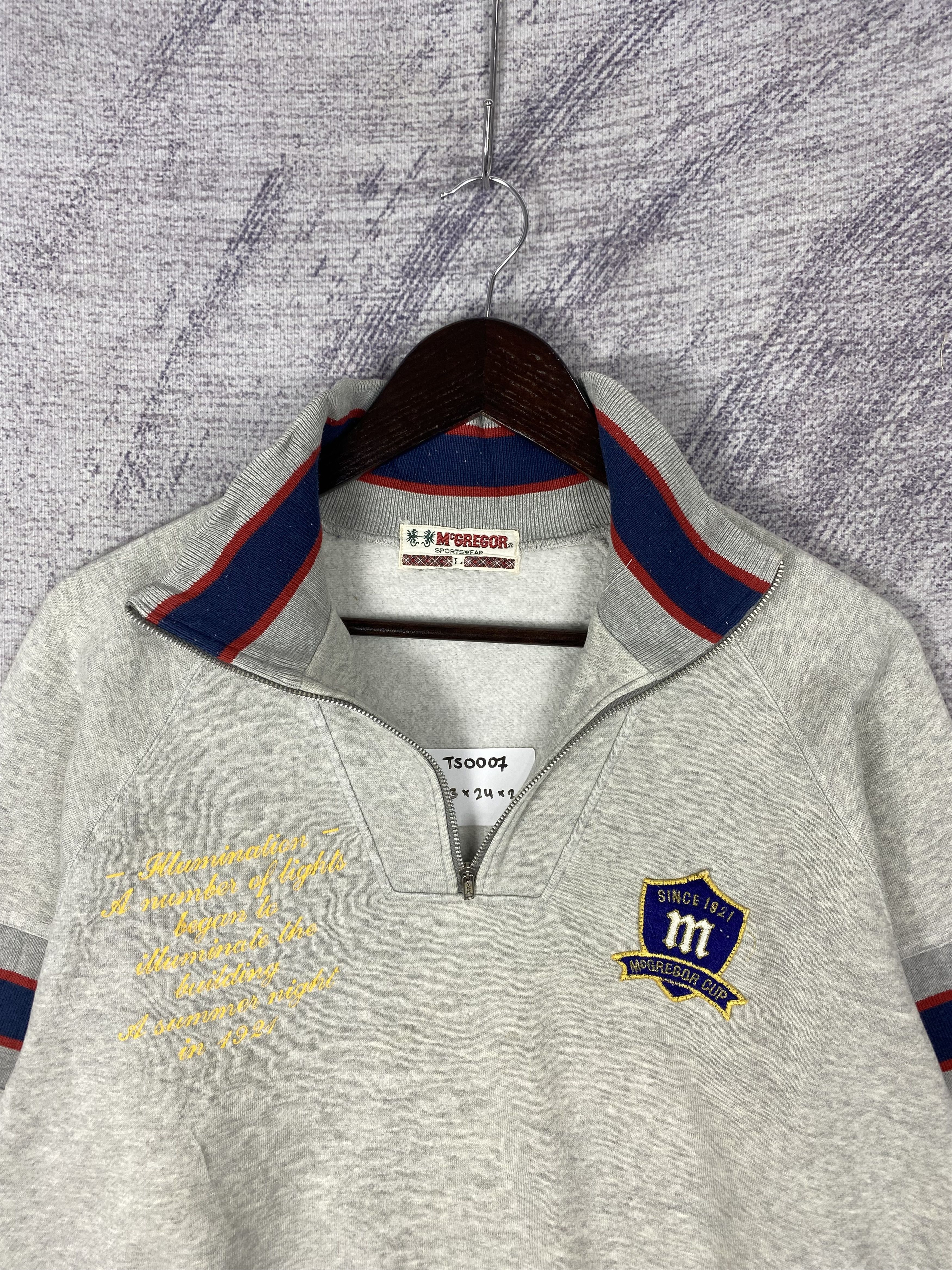 McGregor Vintage Mc Gregor Halfzipper Long Sleeve Sweatshirts Size US L / EU 52-54 / 3 - 5 Thumbnail