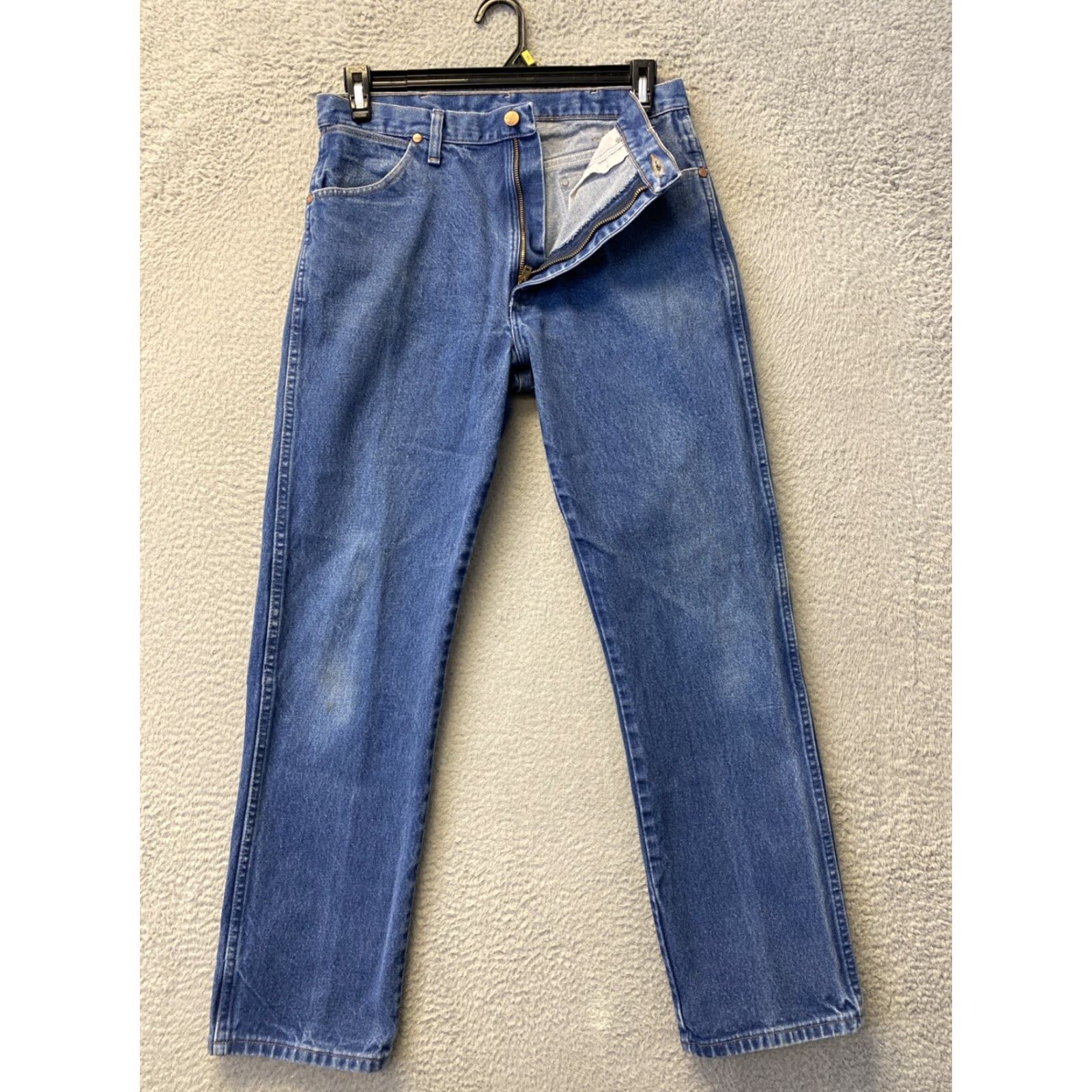 Wrangler VINTAGE Wrangler Jeans Work Pants Blue 32 x 32 Heavy Duty Straight Fit Outdoors Mens Size US 32 / EU 48 - 2 Thumbnail