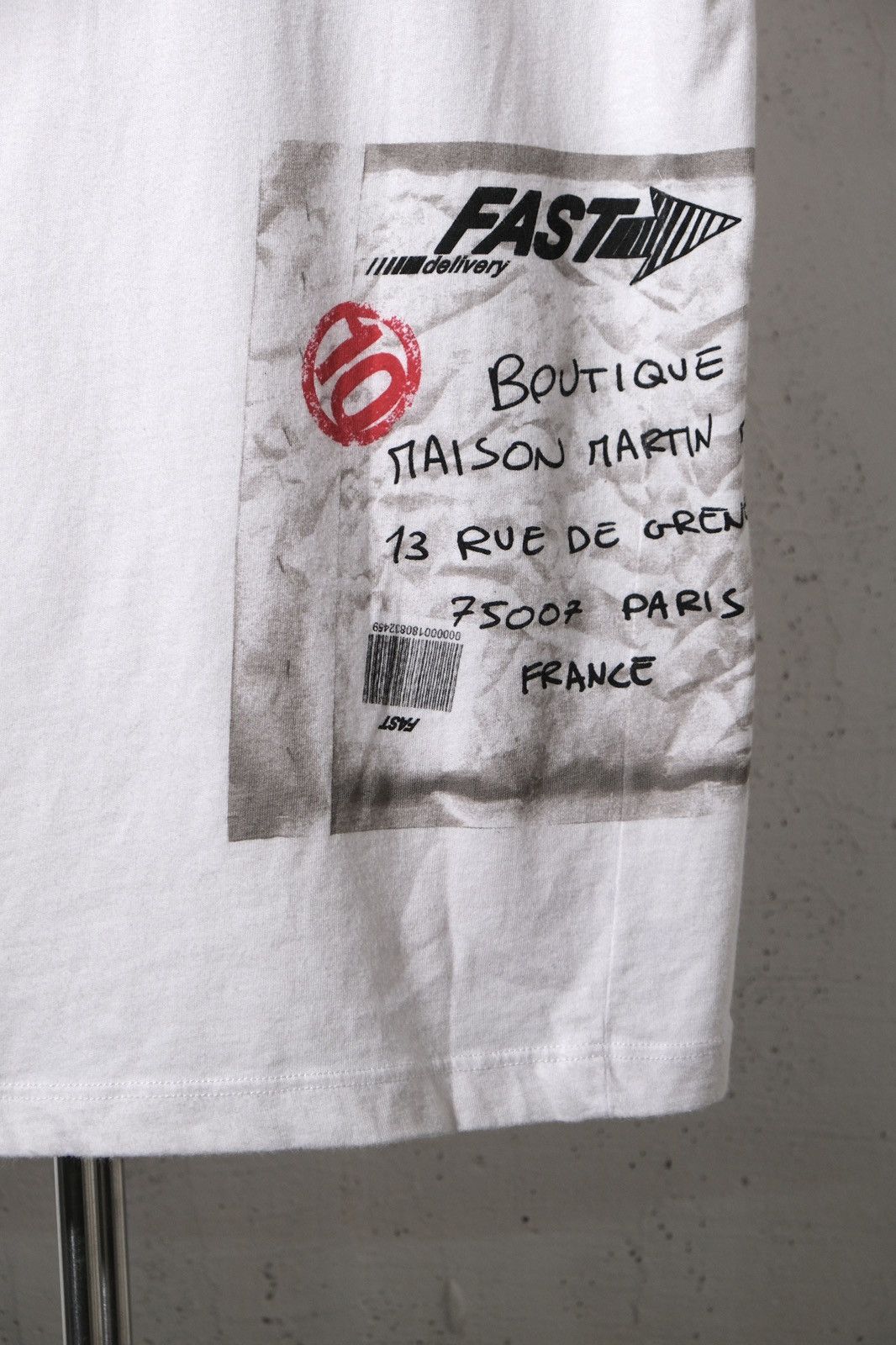 Maison Margiela Maison Martin Margiela SS08 “Fast Delivery” V-Neck Tee Size US S / EU 44-46 / 1 - 5 Thumbnail