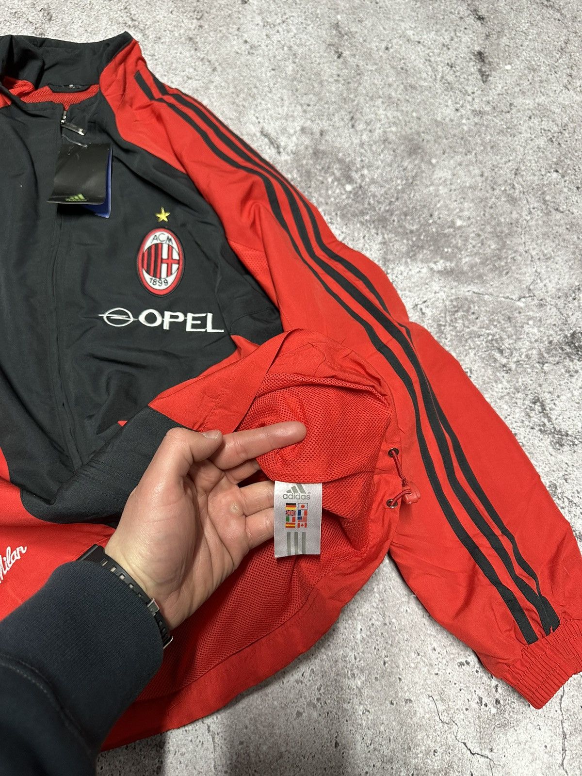 Japanese Brand Vintage Adidas AC Milan 2000s Traning Track Suit Y2K Japan Size US XL / EU 56 / 4 - 12 Thumbnail