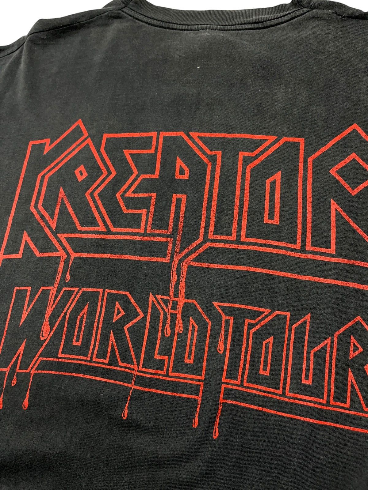 Band Tees Vintage 1987 Kreator Distressed T-shirt World Tour Sodom Size US XL / EU 56 / 4 - 10 Thumbnail