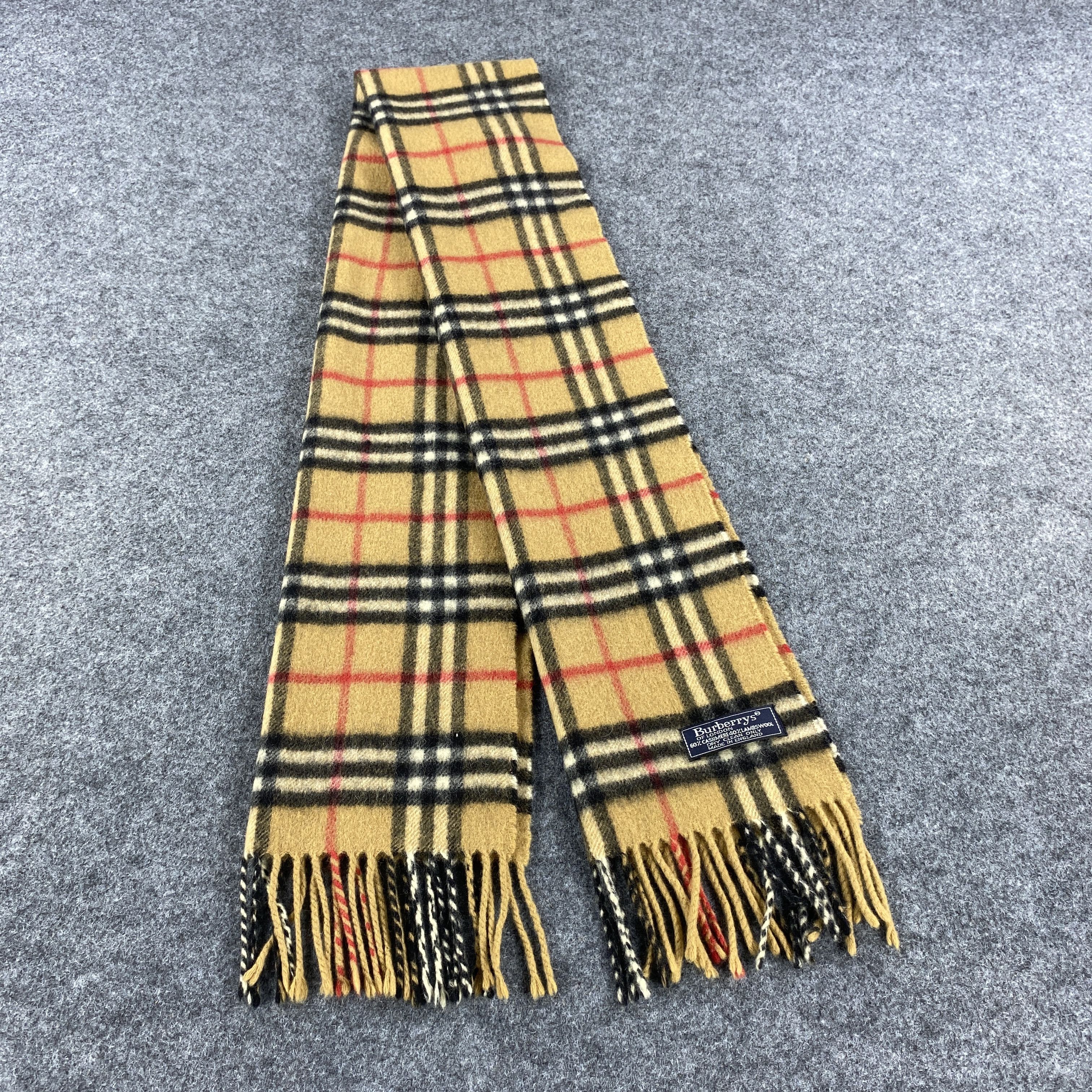 Burberry × Vintage GF10635 Burberry Scarf Neck Wear Muffler Nova Check Size ONE SIZE - 1 Thumbnail