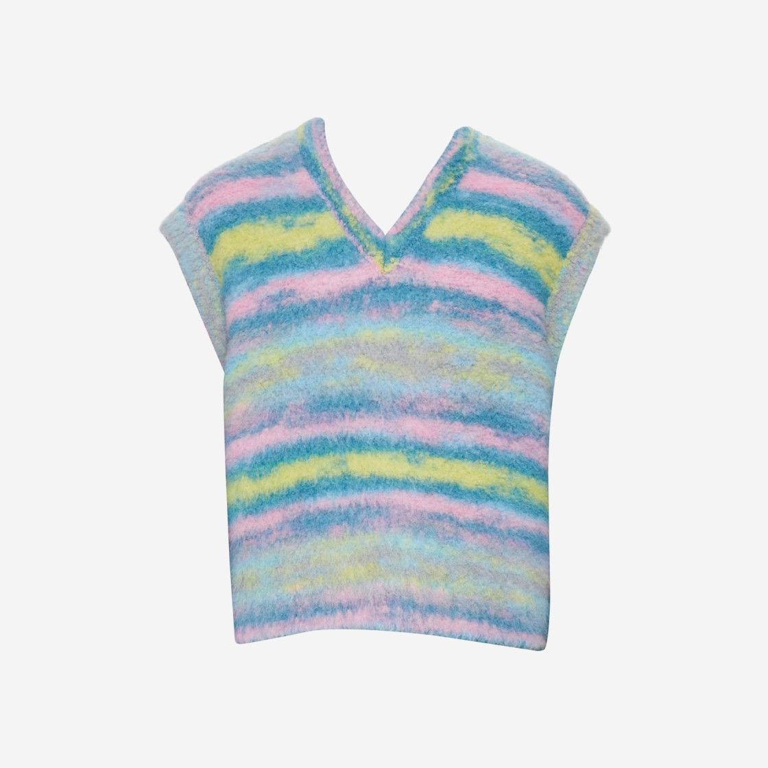 Wooyoungmi !DS! FW22 Wooyoungmi Multicolor Blue Stripped Alpaca Vest Size US M / EU 48-50 / 2 - 5 Thumbnail