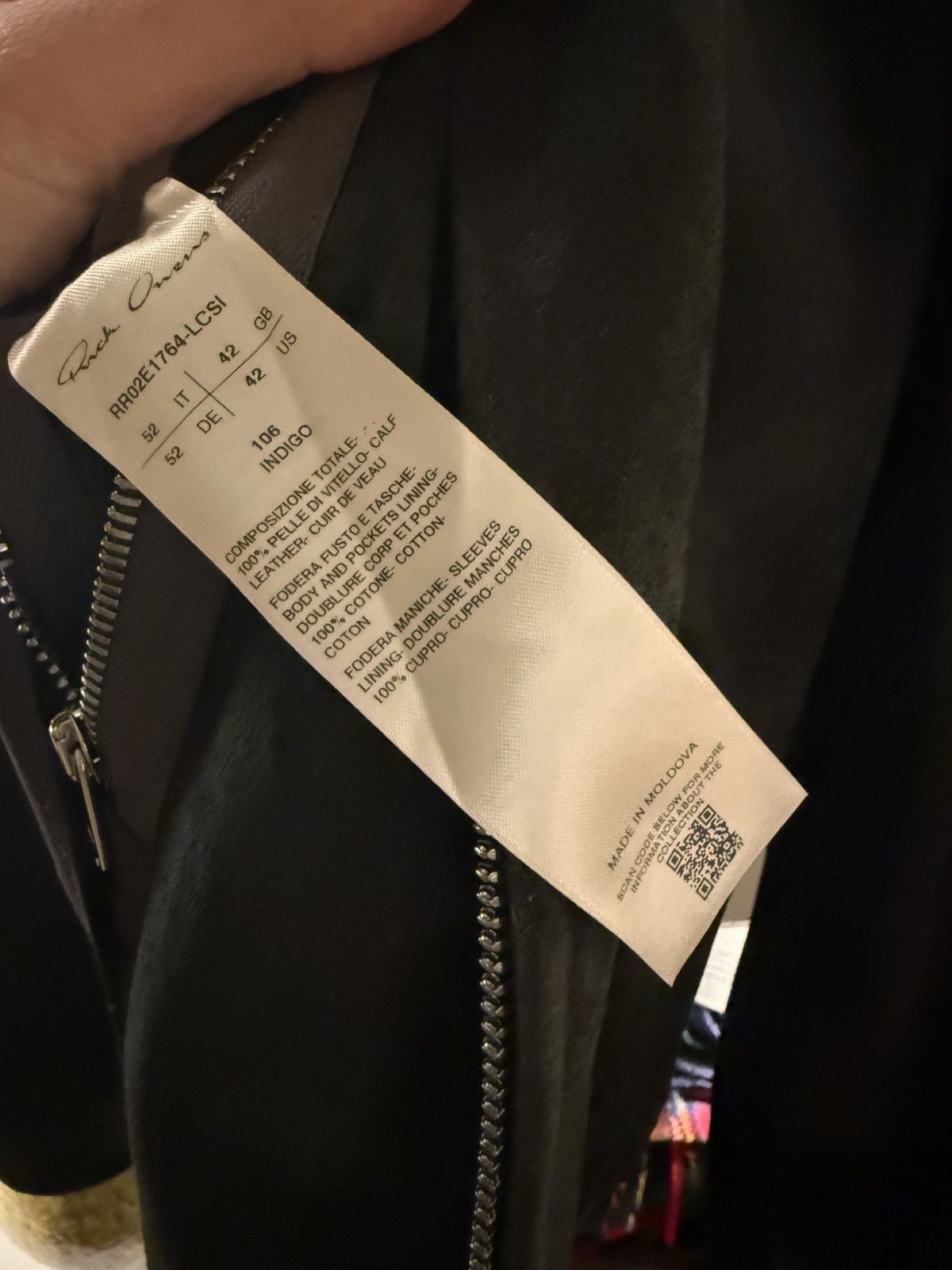 Rick Owens RICK OWENS FW25 CONCORDIANS RUNWAY BRAD JKT IN INDIGO SUEDE Size US L / EU 52-54 / 3 - 7 Thumbnail