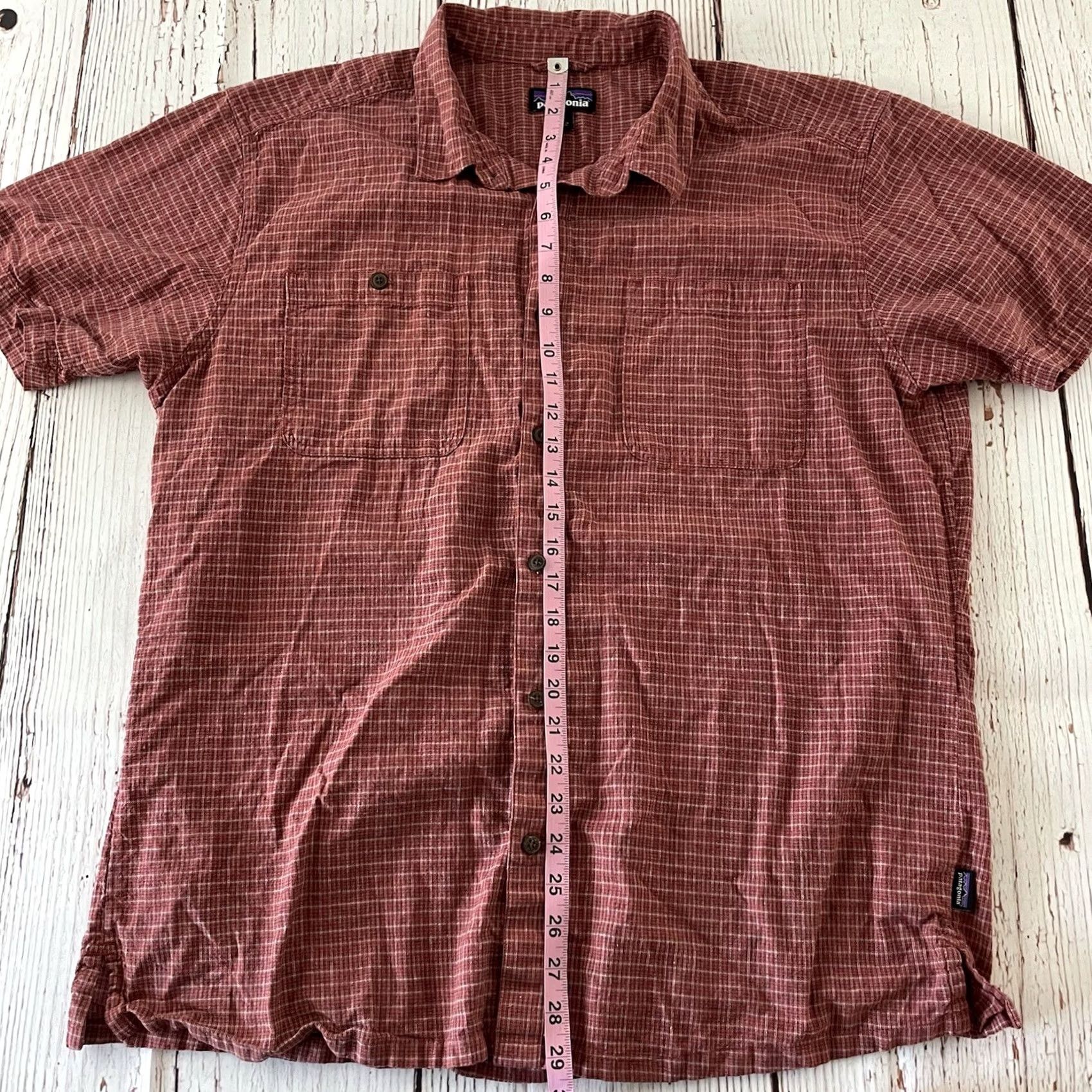 Patagonia Last Night'S Shirt Patagonia Plaid Short Sleeve Button Front Mens XL Red Size US XL / EU 56 / 4 - 5 Thumbnail