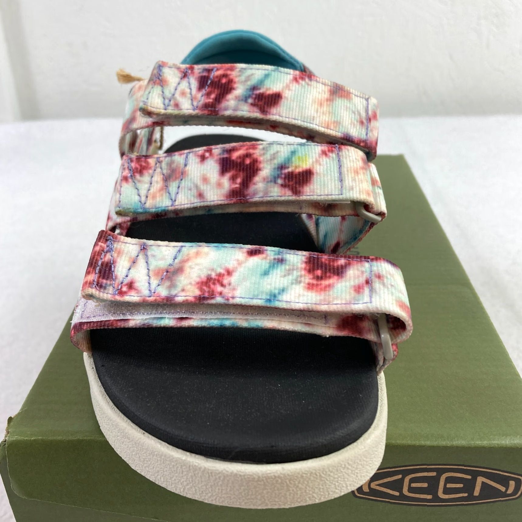 KEEN KEEN Elle Strappy Sandals Women's 6 Andorra Tie Dye Backstrap Casual Travel Sandal Size US 4 / IT 34 - 4 Thumbnail