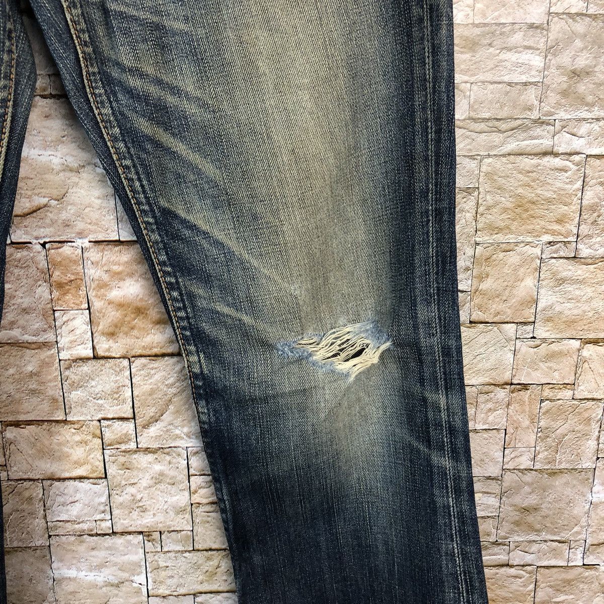 Levi's 707 Levis Blue vintage ripped Distressed Denim Pants #A588 Size US 29 - 11 Thumbnail