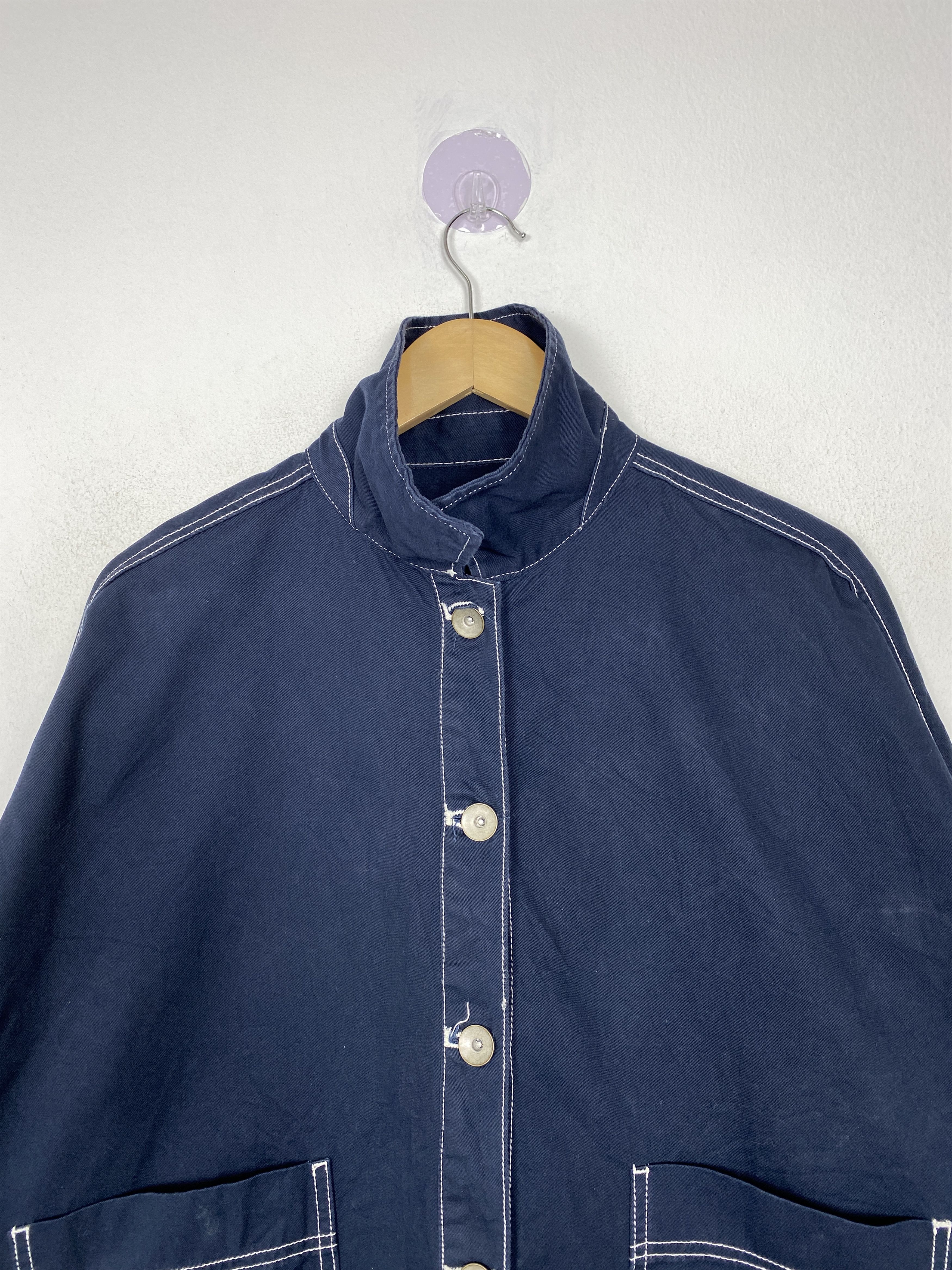 Japanese Brand Vintage Japanese Brand Button Up Long Cotton Jacket Size US M / EU 48-50 / 2 - 4 Thumbnail