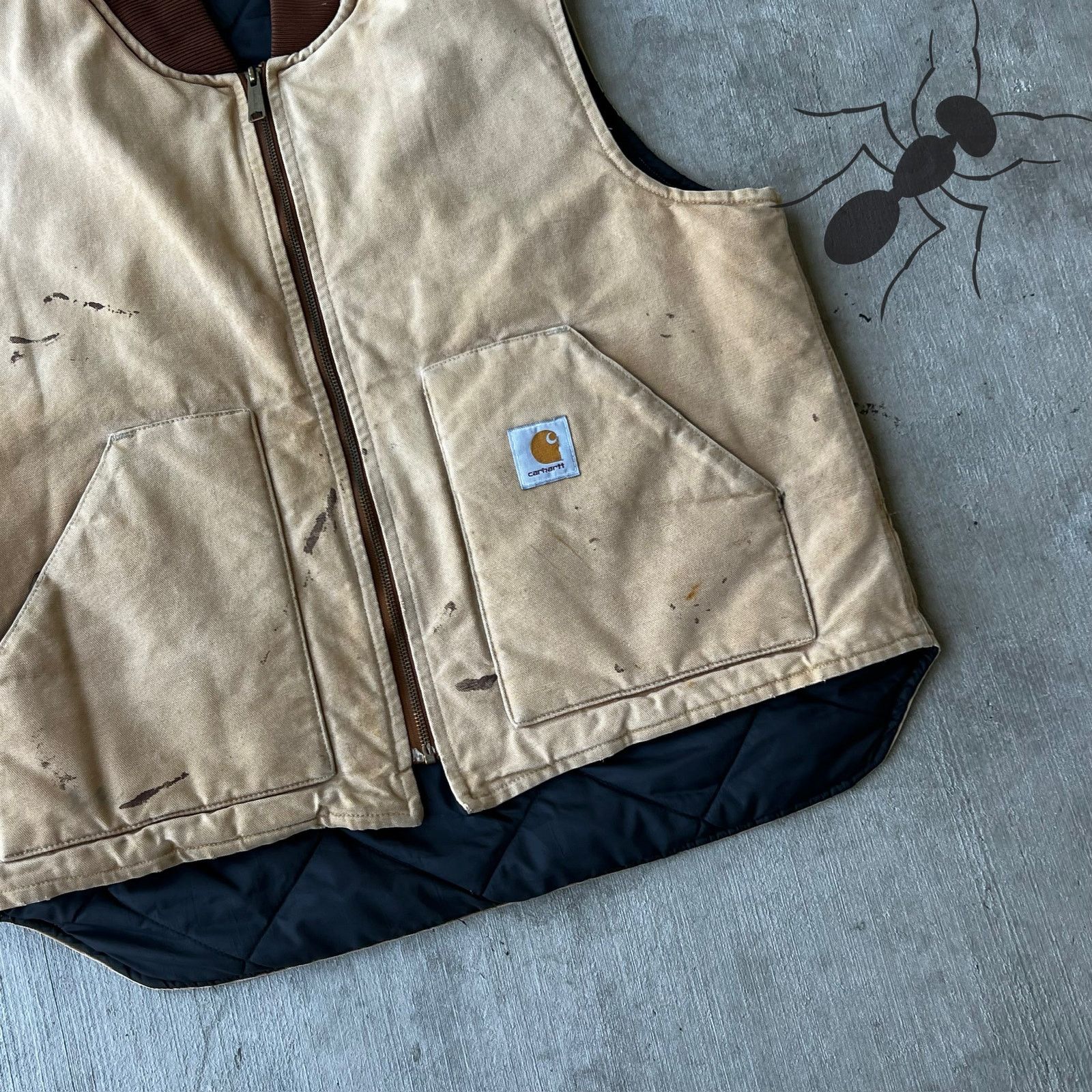 Carhartt × Vintage Carhartt brown work wear vest Size US XL / EU 56 / 4 - 8 Thumbnail