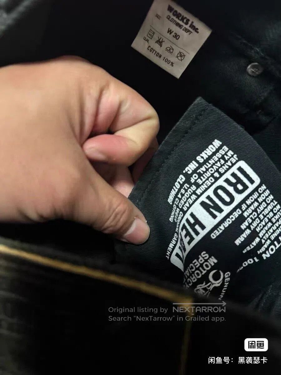 Iron Heart Black Denim Flared Pants for Men. Size US 30 / EU 46 - 5 Thumbnail