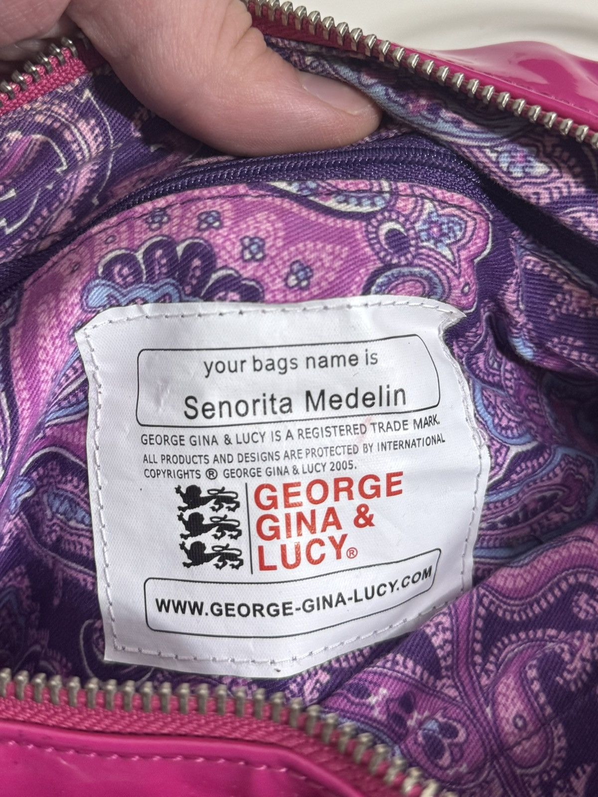 George Gina & Lucy Vintage 2010 Senorita Medelin Shoulder Punk Purple Bag Size ONE SIZE - 19 Thumbnail