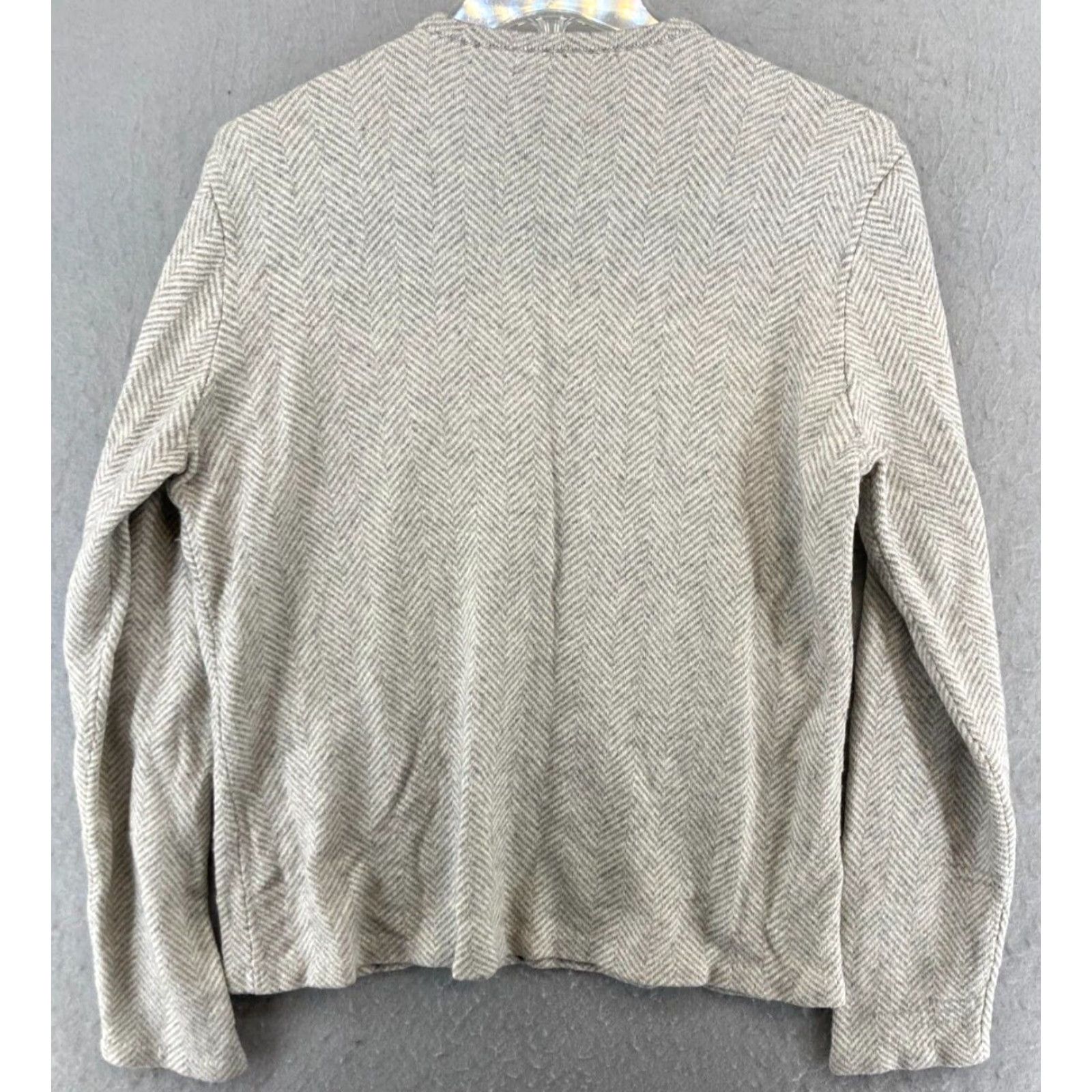 Ralph Lauren VINTAGE Lauren Ralph Lauren Sweater Pullover Long Sleeve Casual 90s Womens XL Knit Cashmere Silk Khaki Size XL / US 12-14 / IT 48-50 - 7 Thumbnail