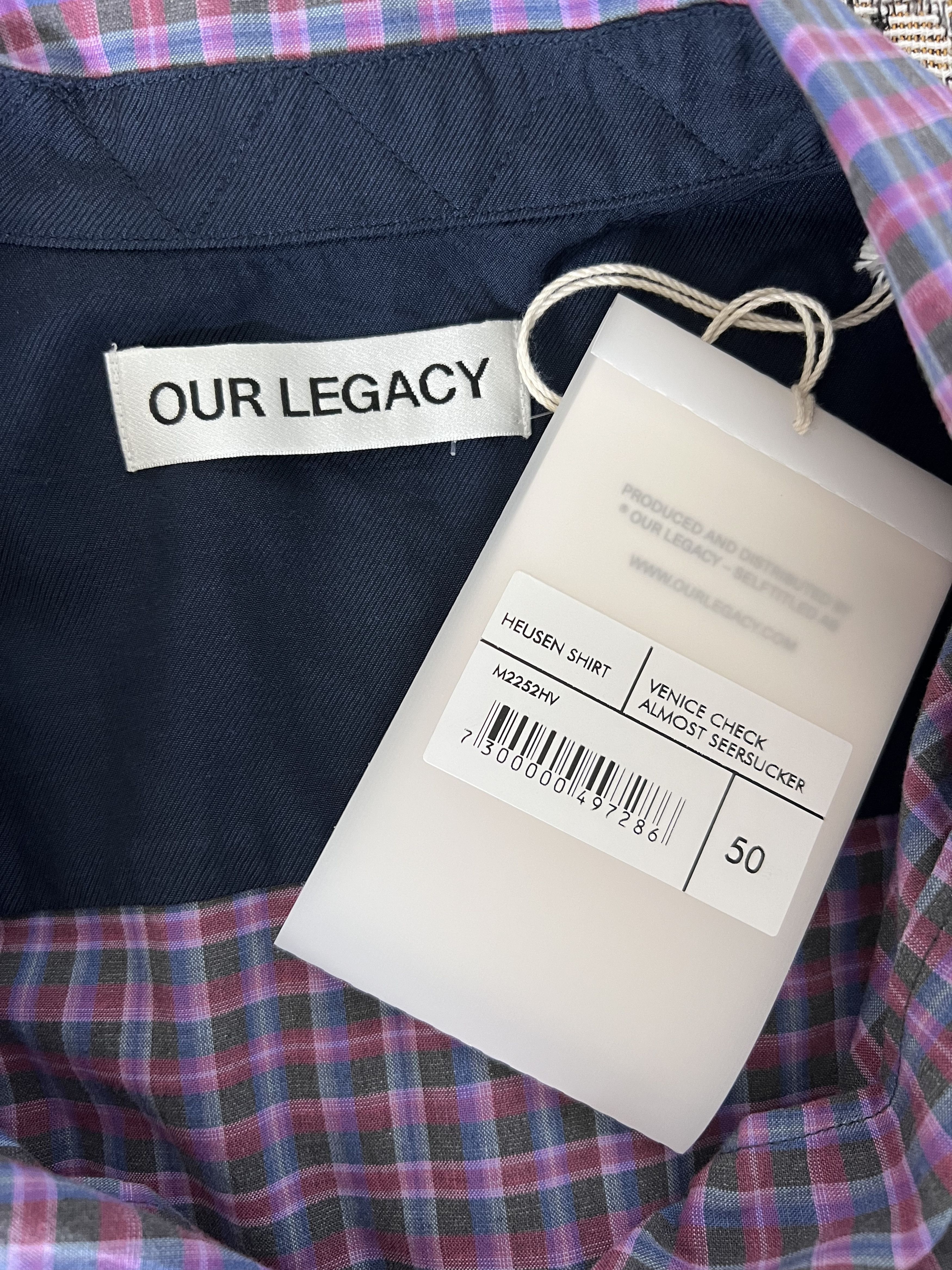 Our Legacy Our Legacy Heusen Shirt in Venice Check Seersucker Red Size US M / EU 48-50 / 2 - 7 Thumbnail