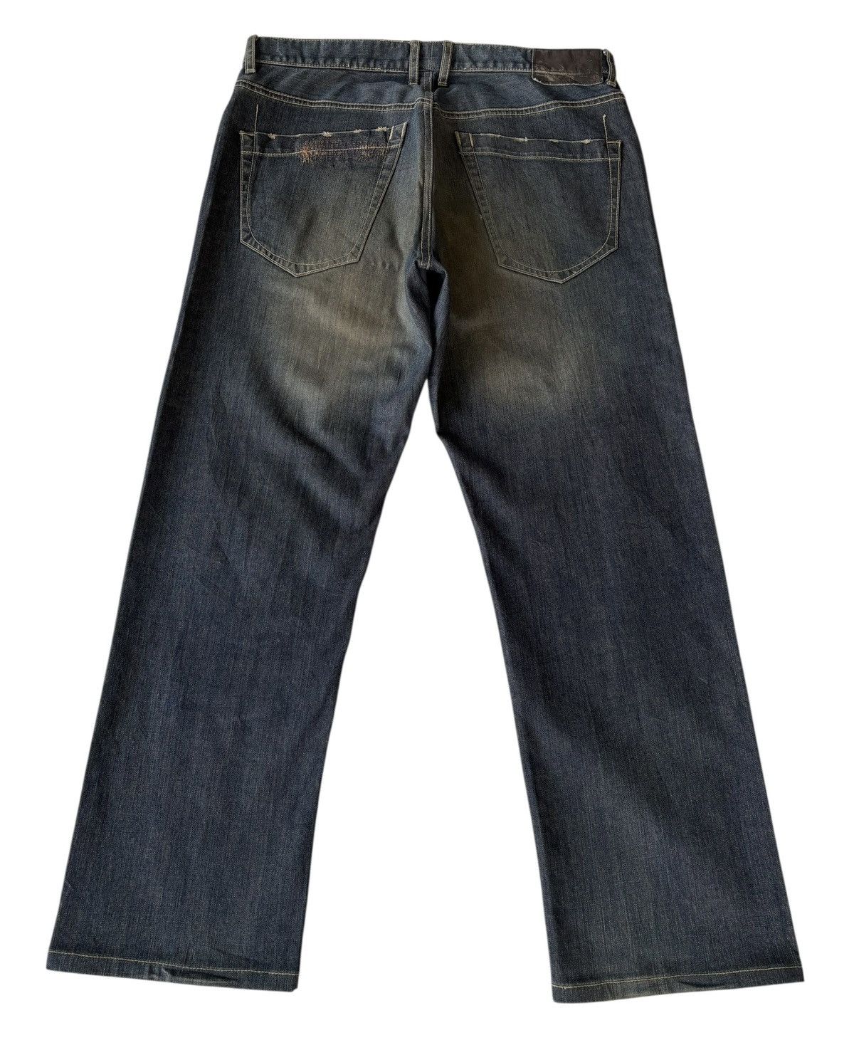 If Six Was Nine Vintage Pride Mud Rusty Jeans Baggy Wide Fit Denim Jeans Size US 33 - 2 Thumbnail