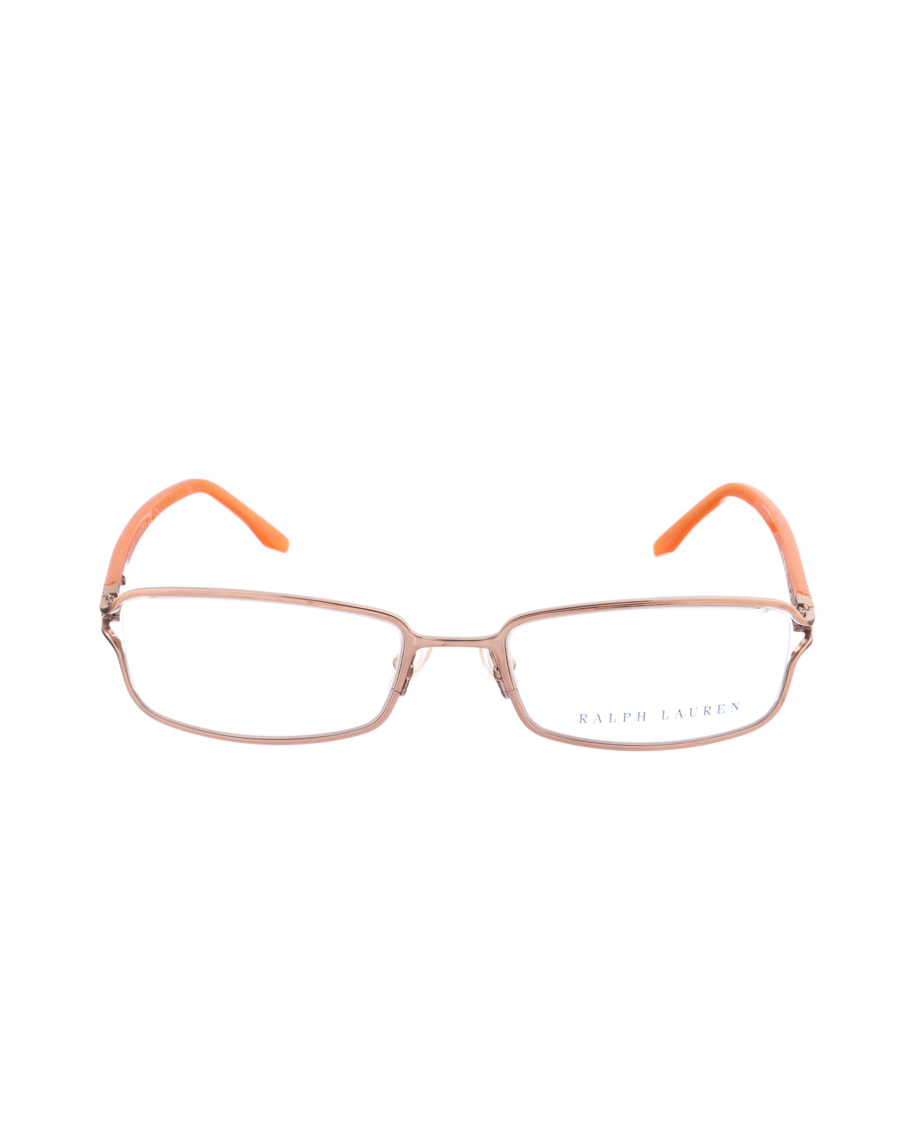Ralph Lauren Ralph Lauren 00s Gold and Orange Rectangular Glasses Size ONE SIZE - 1 Thumbnail