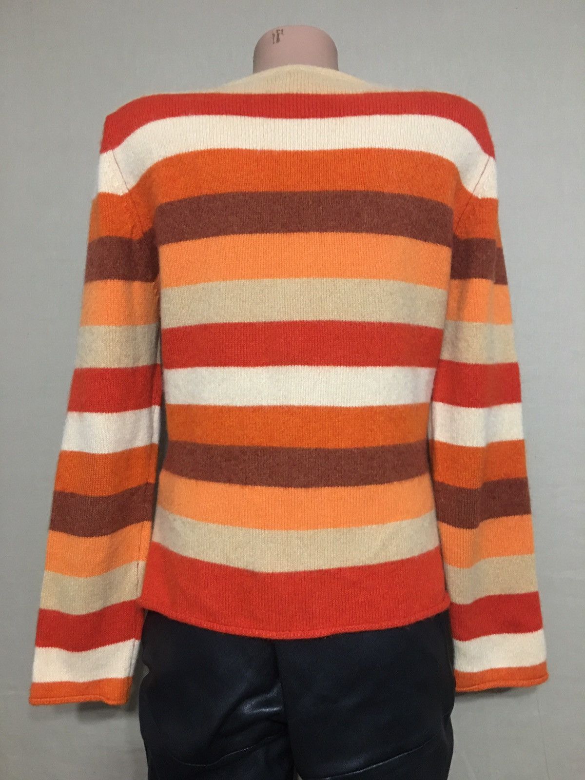 Designer HEARTBREAKER Cashmere Stripped Knit Cardigan Size M Size M / US 6-8 / IT 42-44 - 4 Thumbnail