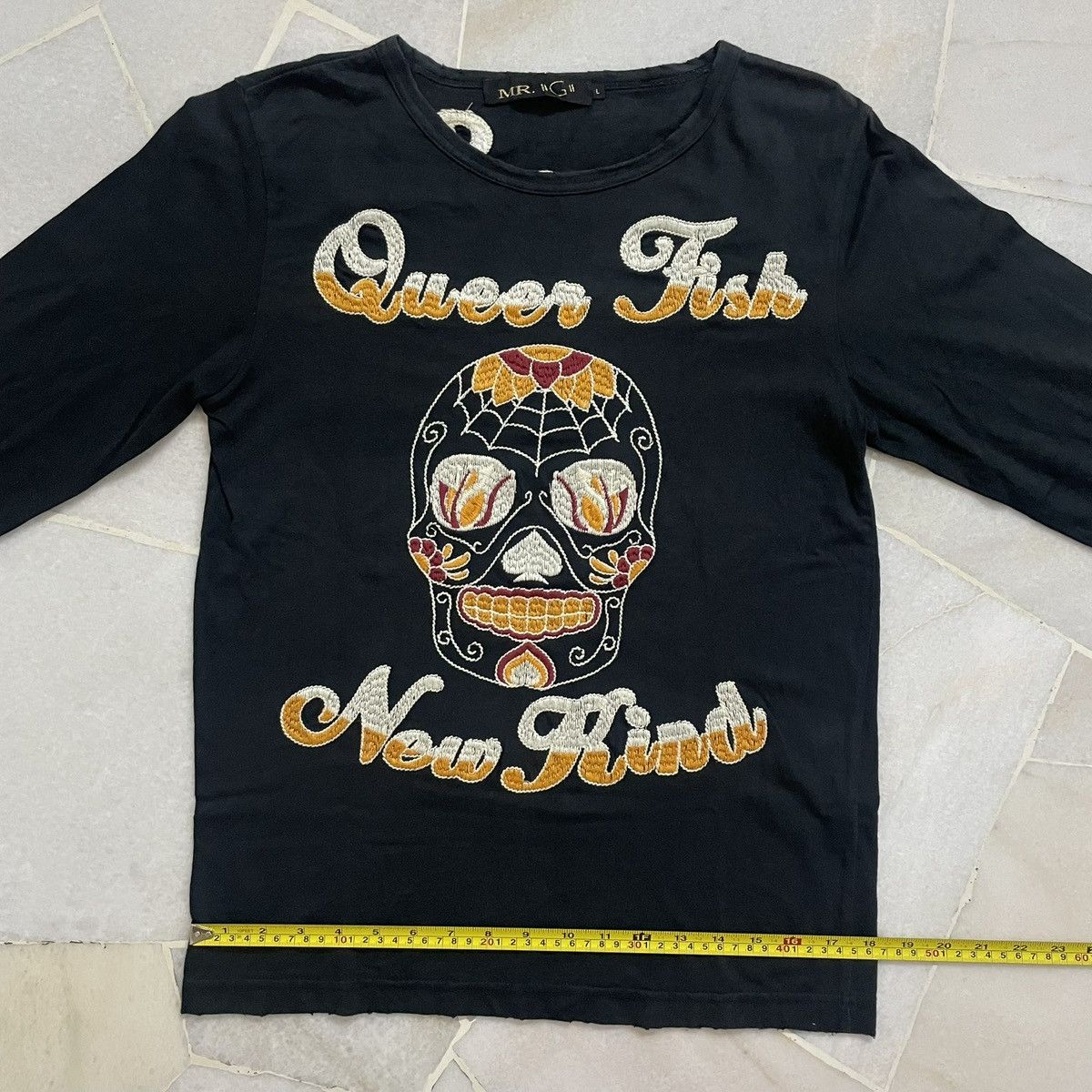 Ed Hardy LS Queer Fish New Kind Graphic & Skull Design Size US M / EU 48-50 / 2 - 8 Thumbnail