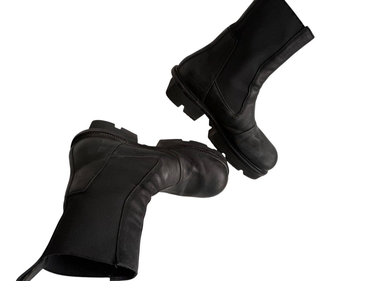 Rick Owens Oiled Leather Megatooth Sole Bozo Boot Size US 12 / EU 45 - 5 Thumbnail