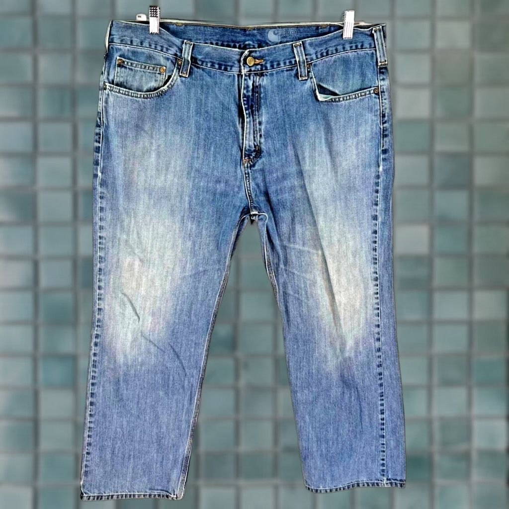 Carhartt Carhartt Pants Mens 40 Blue Relaxed Fit Dungaree Work Wear Outdoor 40x30 Size US 40 / EU 56 - 1 Thumbnail