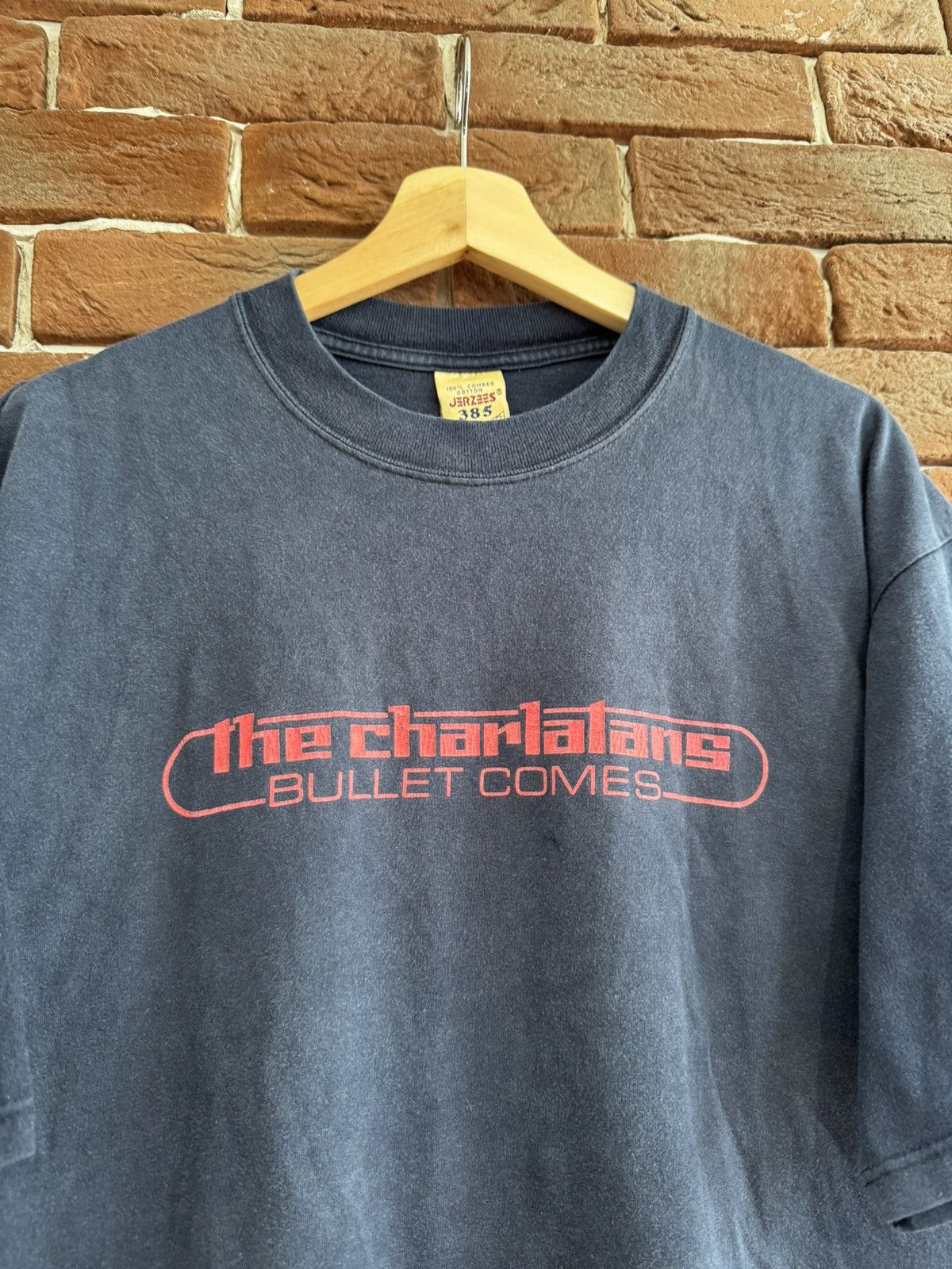 Band Tees Vintage 90s The Charlatans Bullet Comes Brit Pop Band Tee XL Size US XL / EU 56 / 4 - 2 Thumbnail