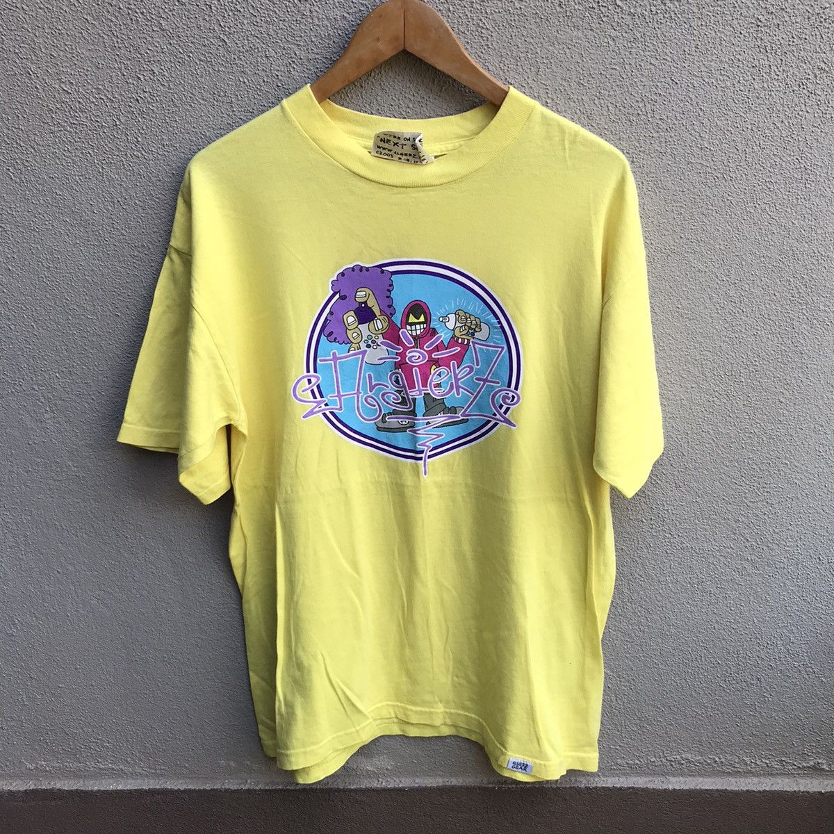 Vintage Vintage 90s ALGIERZ GEAR graffiti usa tee hiphop Size US L / EU 52-54 / 3 - 1 Thumbnail