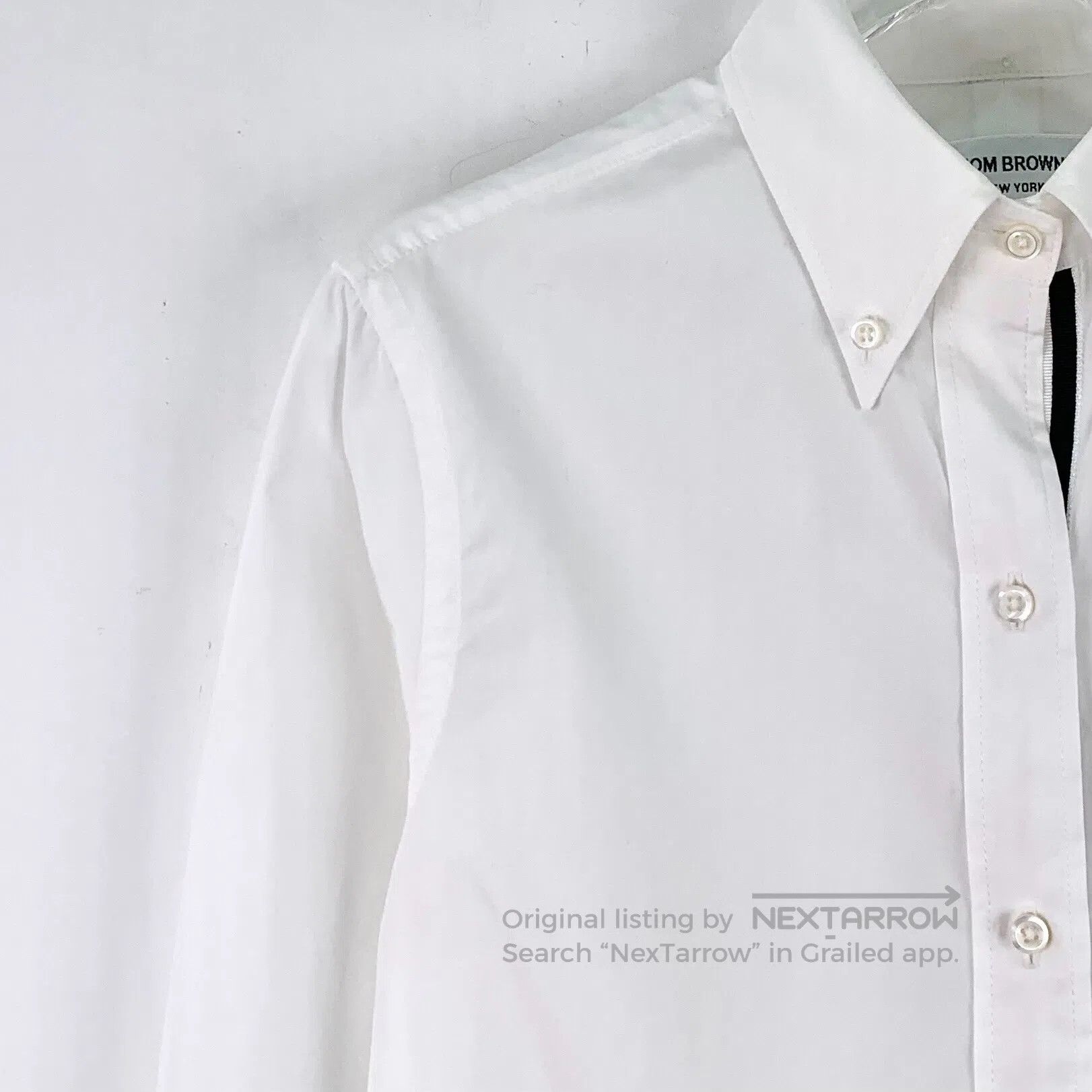 Thom Browne Thom Browne White cotton button-down single-breasted long Size S / US 4 / IT 40 - 3 Thumbnail