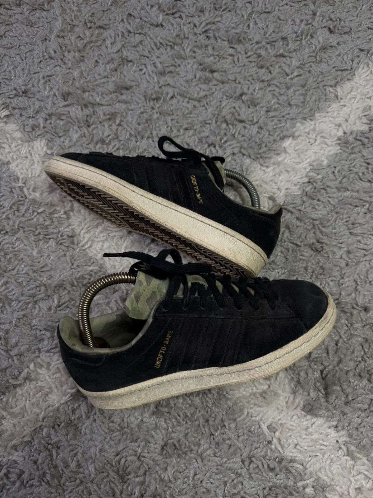 Adidas × Bape Rare Adidas Campus 80s & Undefeated BAPE Low Top Sneakers Size US 6.5 / IT 36.5 - 4 Thumbnail