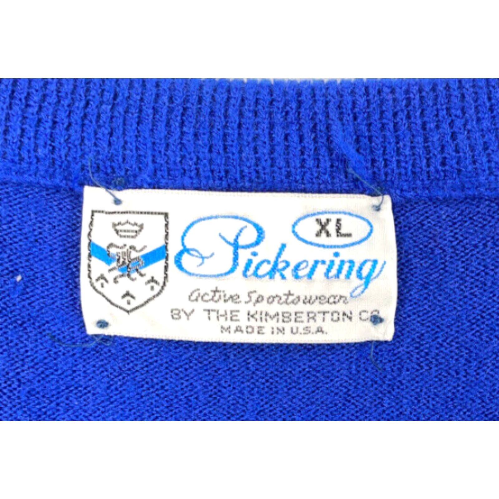 Vintage VTG Pickering Blue V-Neck Country Club Pullover Sweater Mens XL Size US XL / EU 56 / 4 - 4 Thumbnail