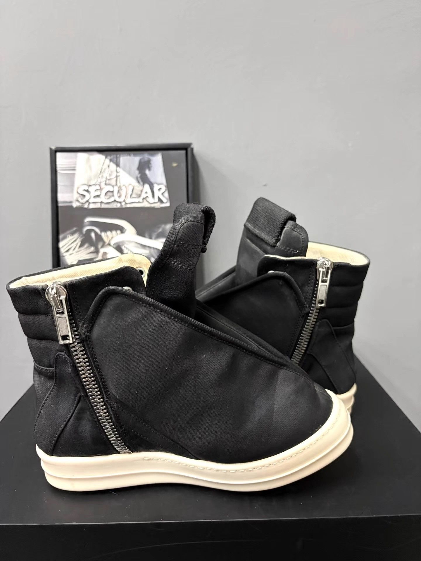 Rick Owens Rick Owens 16FW DRKSHDW Hoodunk Satin Zip Boots K34 Size US 6 / IT 36 - 6 Thumbnail