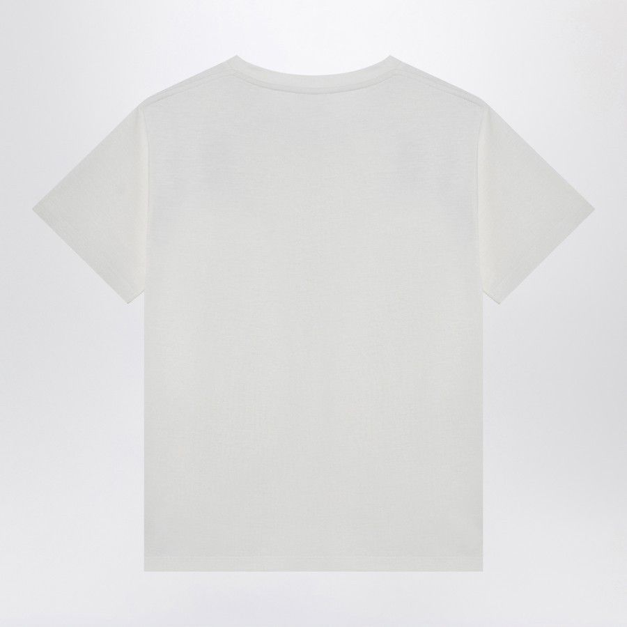 Saint Laurent Paris o1d2blof0924 Logo T-Shirt In White Size L / US 10 / IT 46 - 2 Thumbnail