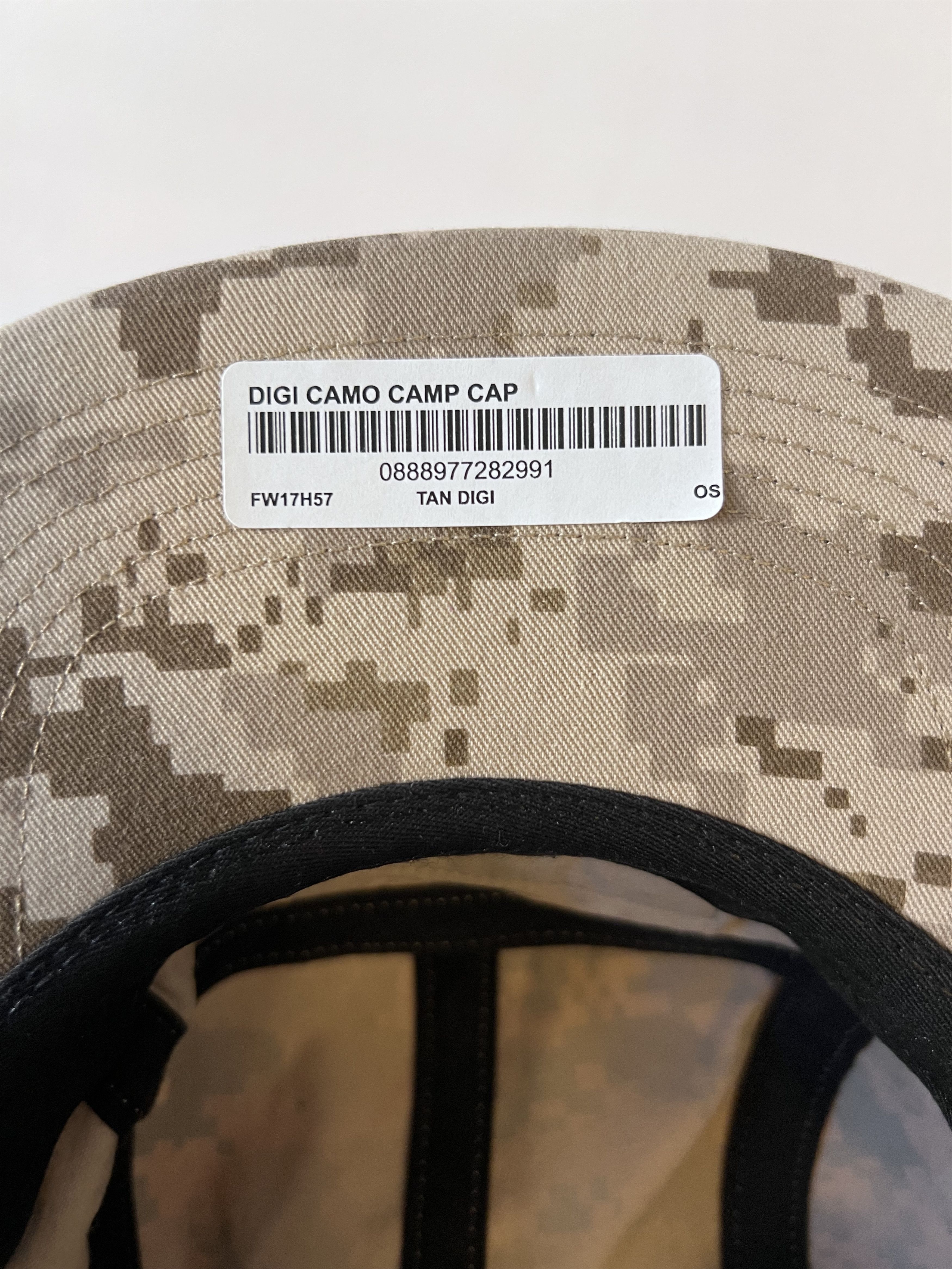 Supreme Supreme NYCO Twill Camp Cap from FW17 in Tan Digi Camo Size ONE SIZE - 4 Thumbnail