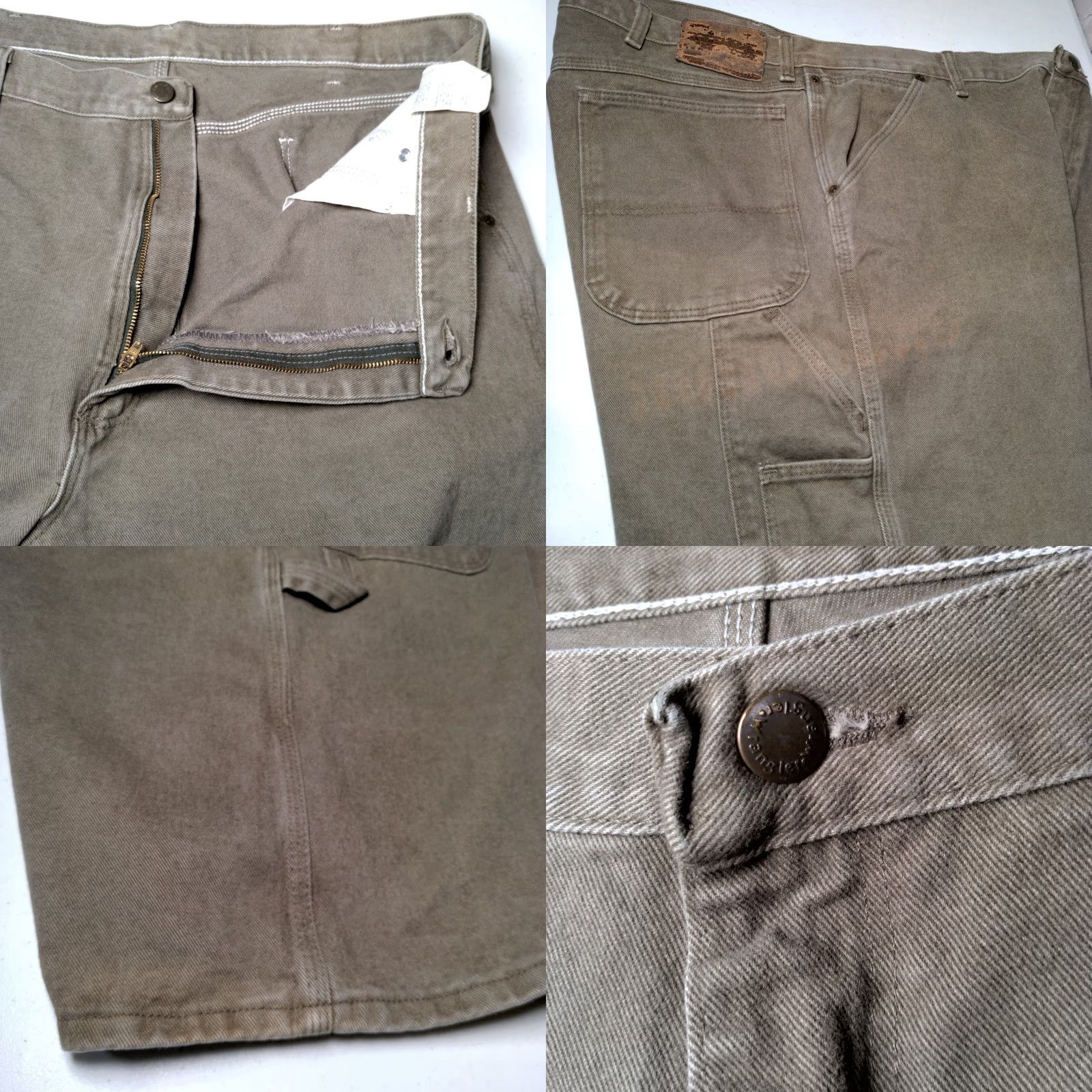 Wrangler VINTAGE Wrangler VF Jeanswear Carpenter Shorts Mens 40 Army Green Denim 5-Pocket Workwear Size US 40 / EU 56 - 8 Thumbnail