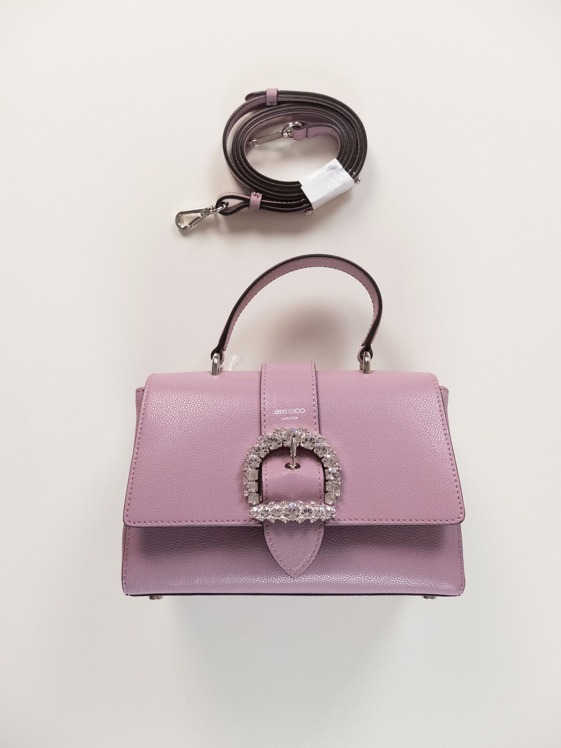 Jimmy Choo JIMMY CHOO Cheri mauve purple small top handle bag Size ONE SIZE - 1 Thumbnail