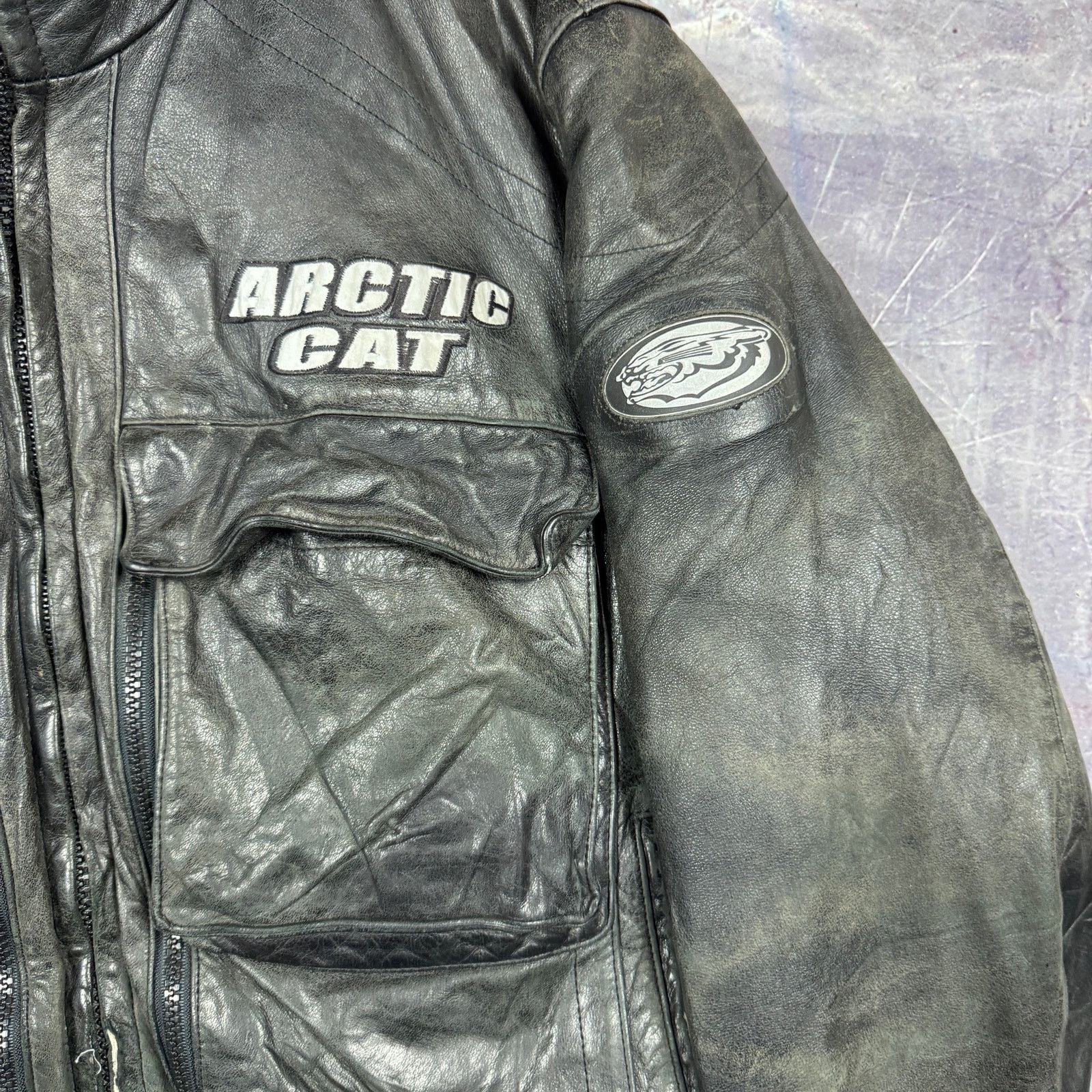 Vintage 00's Black Arctic Wear Arctic Cat Bomber Jacket 0206 Size US L / EU 52-54 / 3 - 14 Thumbnail