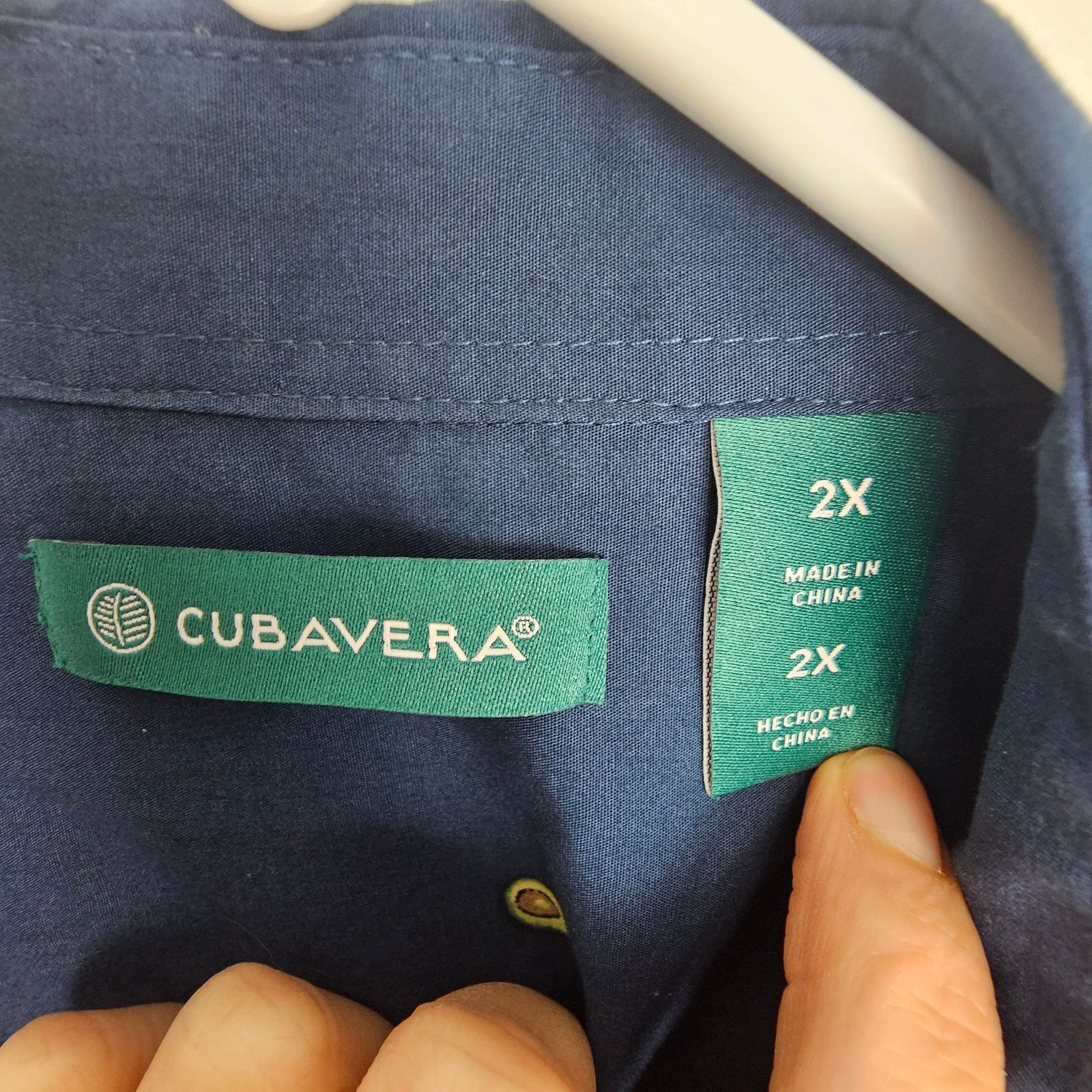 Cubavera Cubavera Mens Avocado Print Button Shirt 2XL Resortwear Size US XXL / EU 58 / 5 - 6 Thumbnail