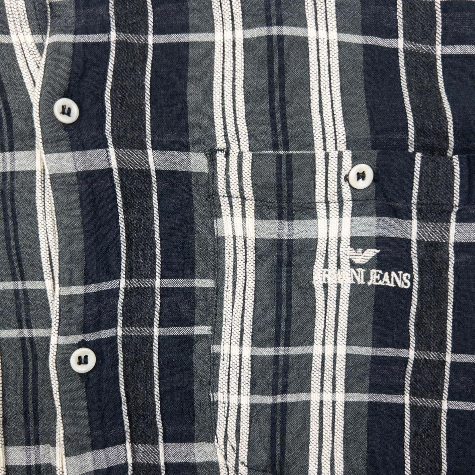 Other Vintage Armani Jeans Checkered Long Sleeve Button Up Shirt M Size US M / EU 48-50 / 2 - 4 Thumbnail