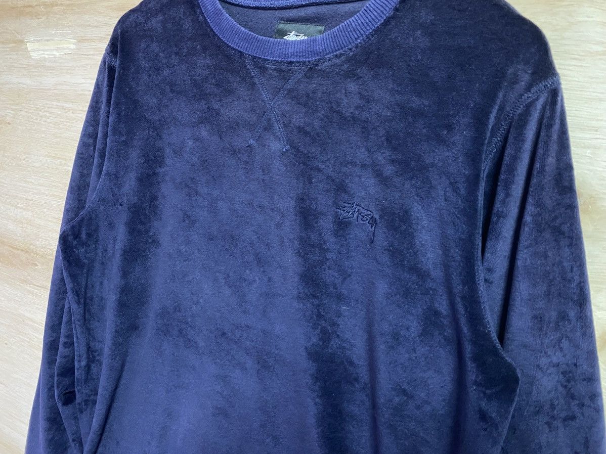 Stussy Stussy velvet sweatshirt spell out Size US S / EU 44-46 / 1 - 2 Thumbnail