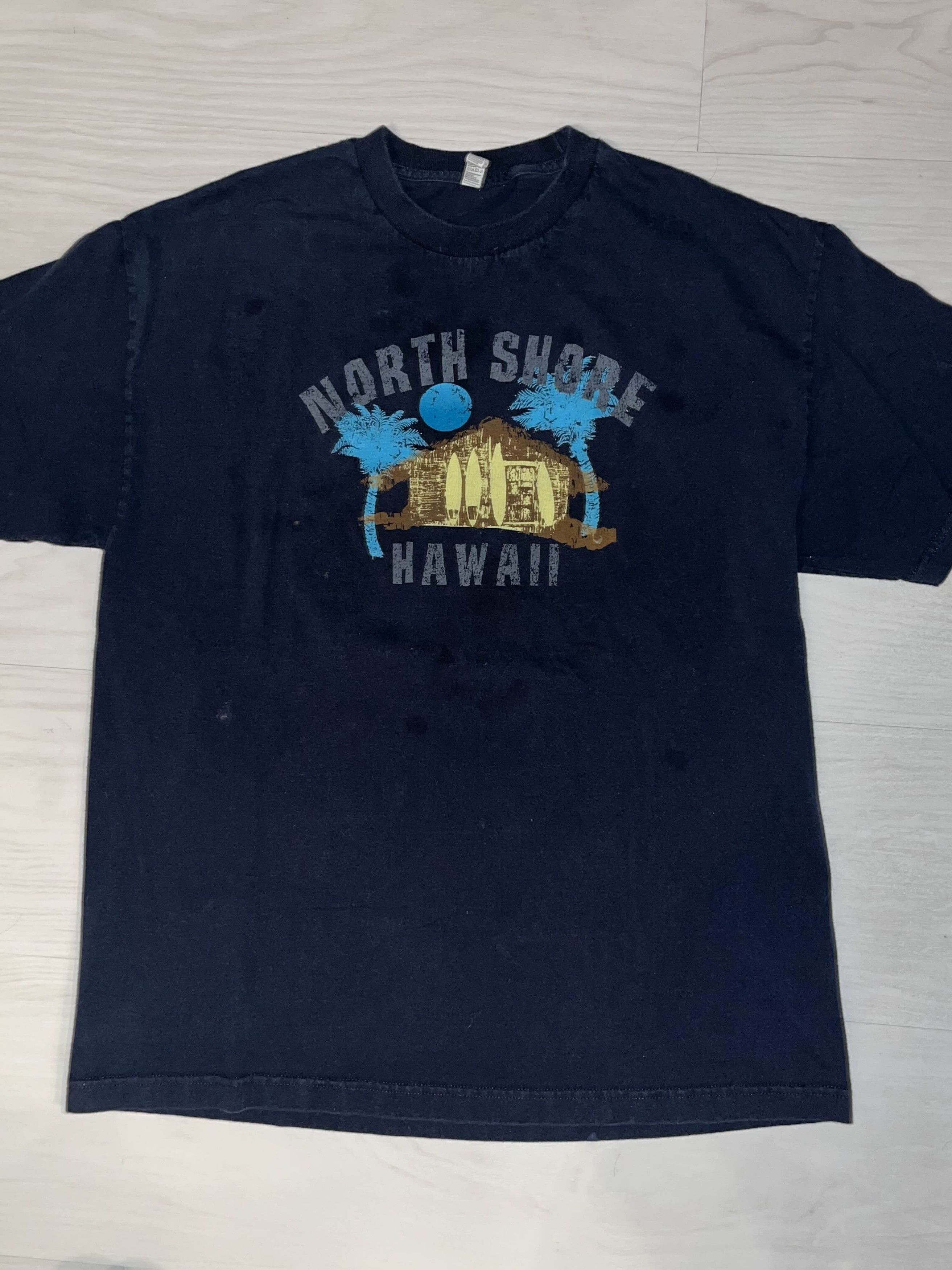 Vintage Y2K North Shore Hawaii Tourist Tee Size US XL / EU 56 / 4 - 2 Thumbnail