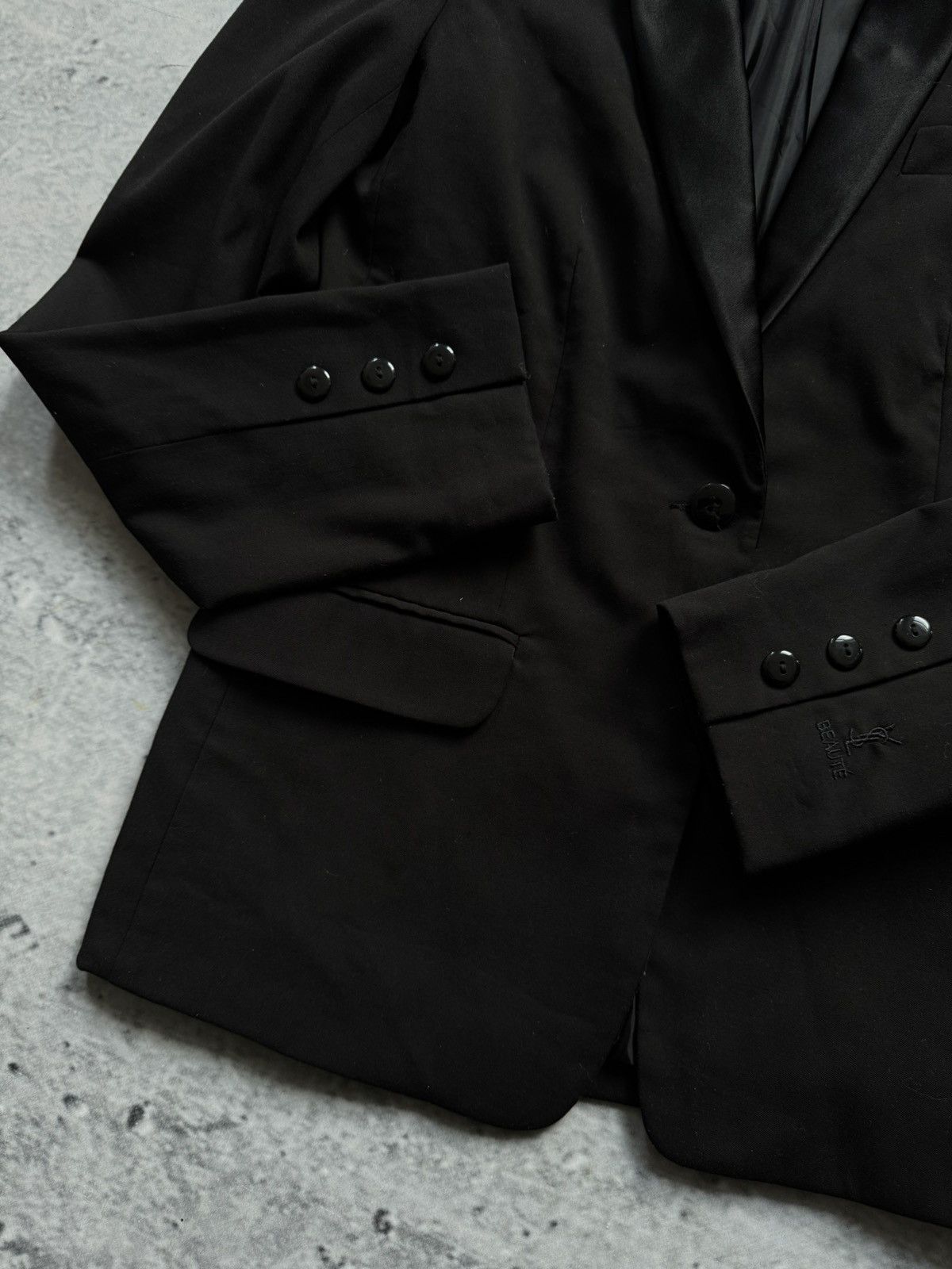 Saint Laurent Paris × Vintage × Yves Saint Laurent 👩‍💼Yves Saint Laurent Beauty 00s luxury blazer Size S / US 4 / IT 40 - 6 Thumbnail