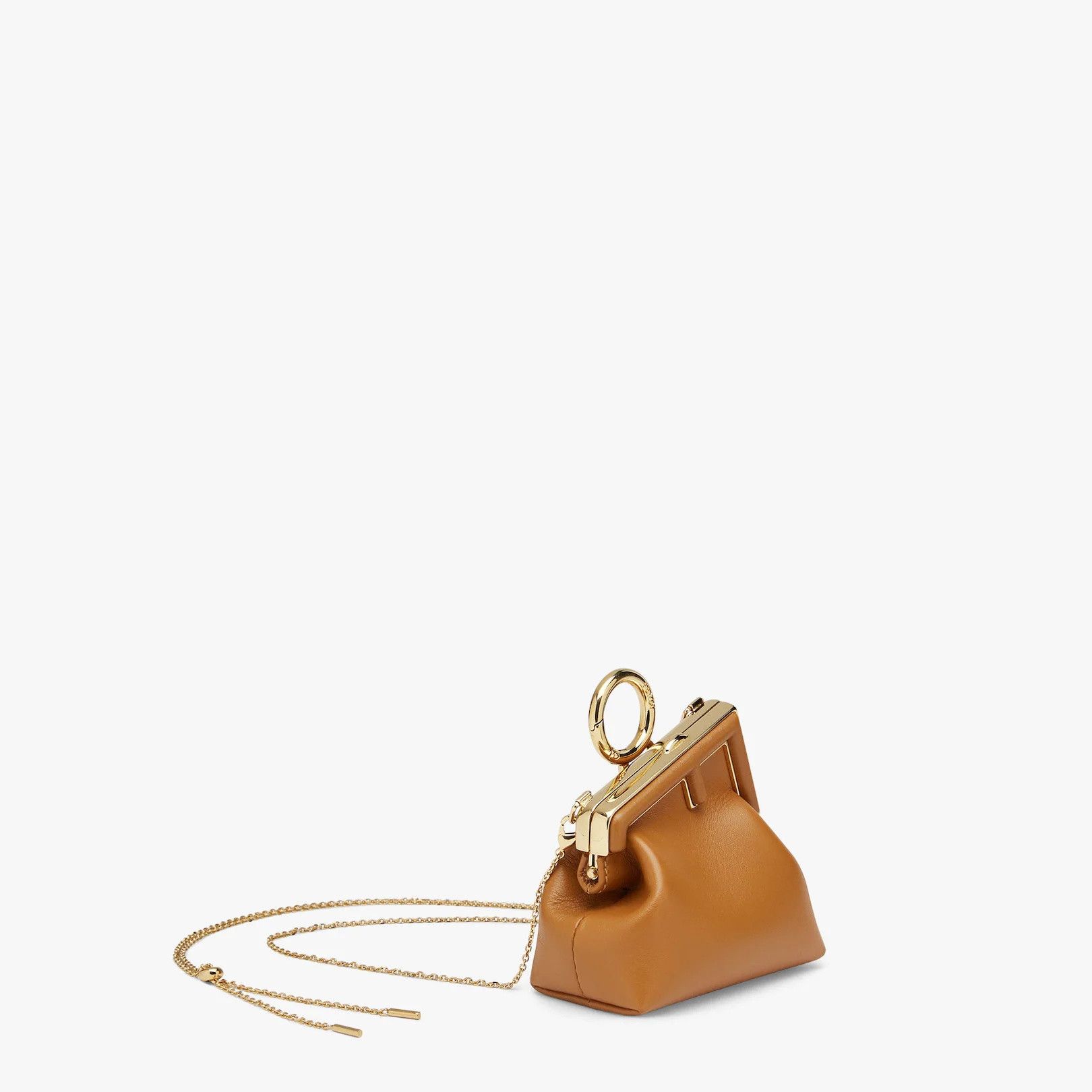 Fendi o1s1wg111224 Size: OS / Nappa Leather Charm Bag in Brown Size ONE SIZE - 2 Thumbnail