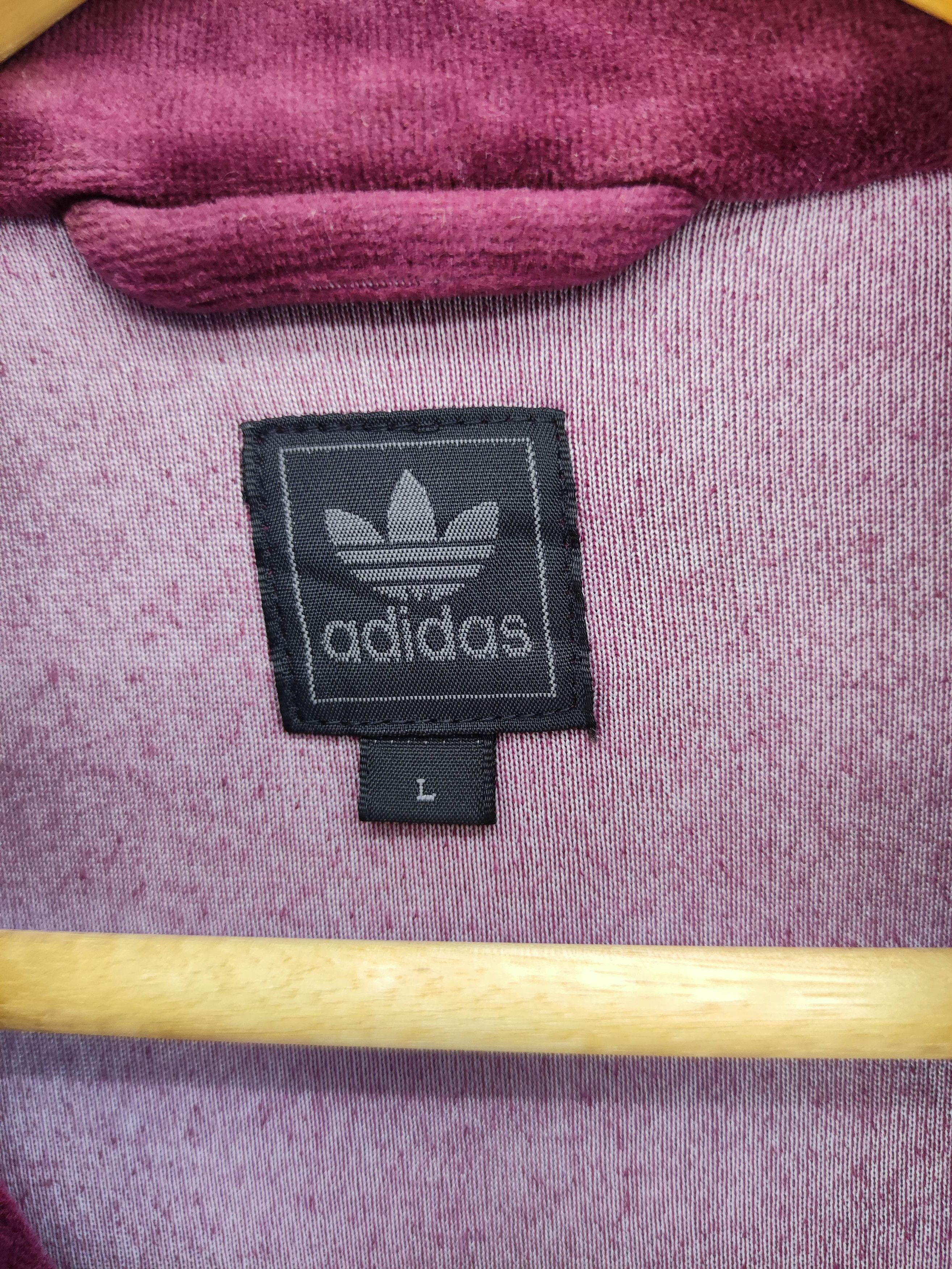 Adidas Adidas Velvet Sweater Zipper 3 Striped On Sleeve Size US M / EU 48-50 / 2 - 4 Thumbnail