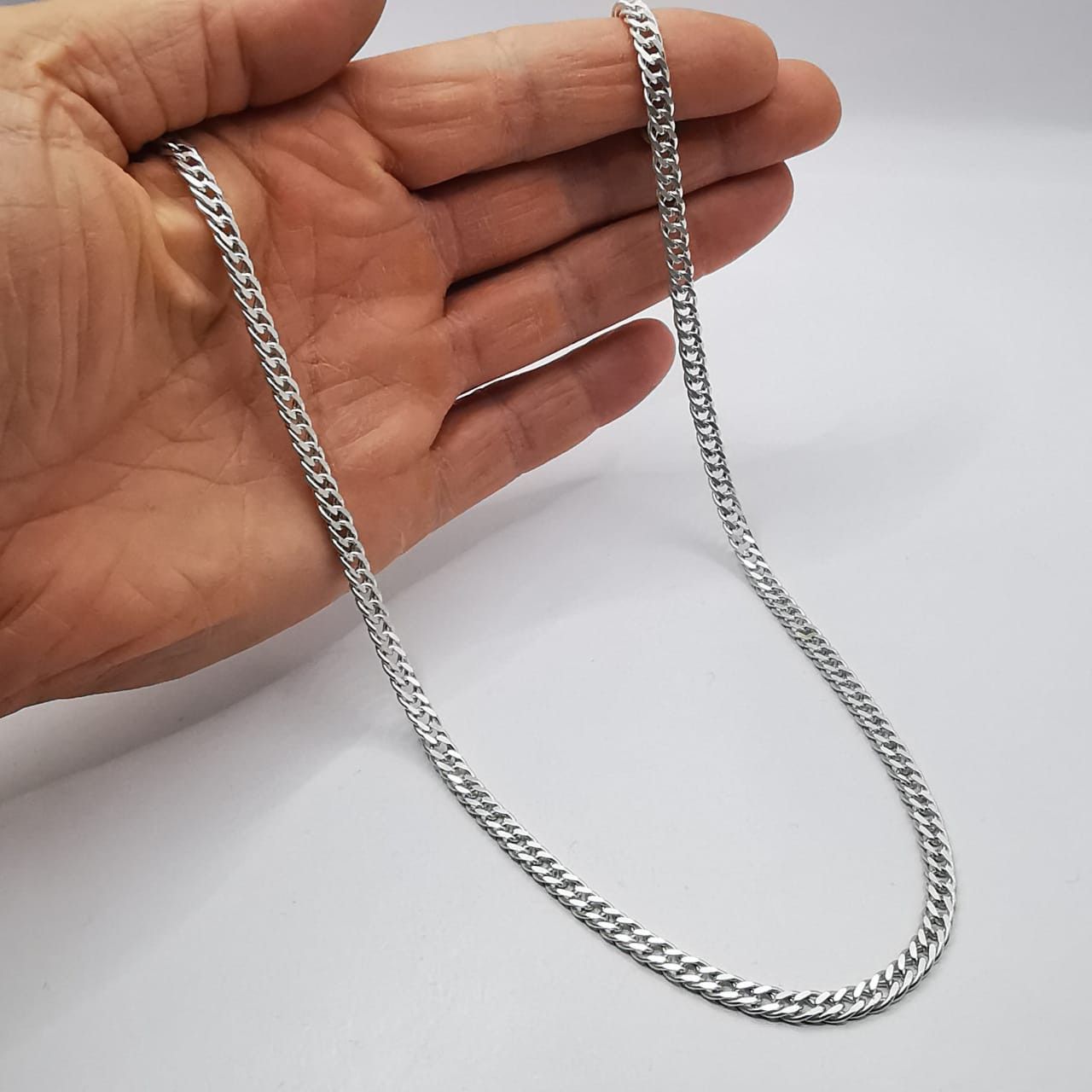 Sterling Silver Vintage Jewelry Chain, 925 Sterling Silver, Signed 22.84g Size ONE SIZE - 7 Thumbnail