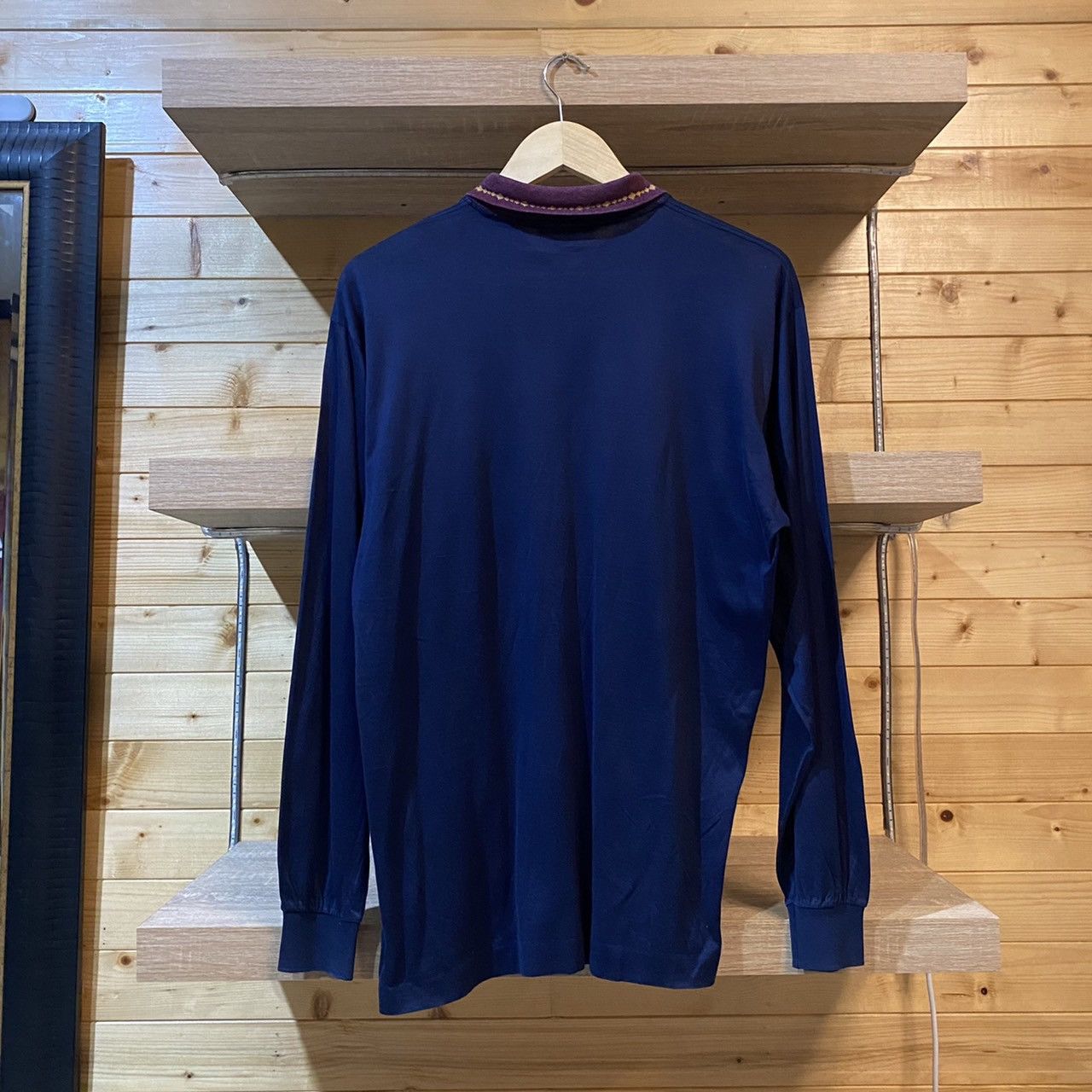 Christian Dior Monsieur Vintage Christian Dior Monsieur Long Sleeve Polo Shirt Size US M / EU 48-50 / 2 - 2 Thumbnail